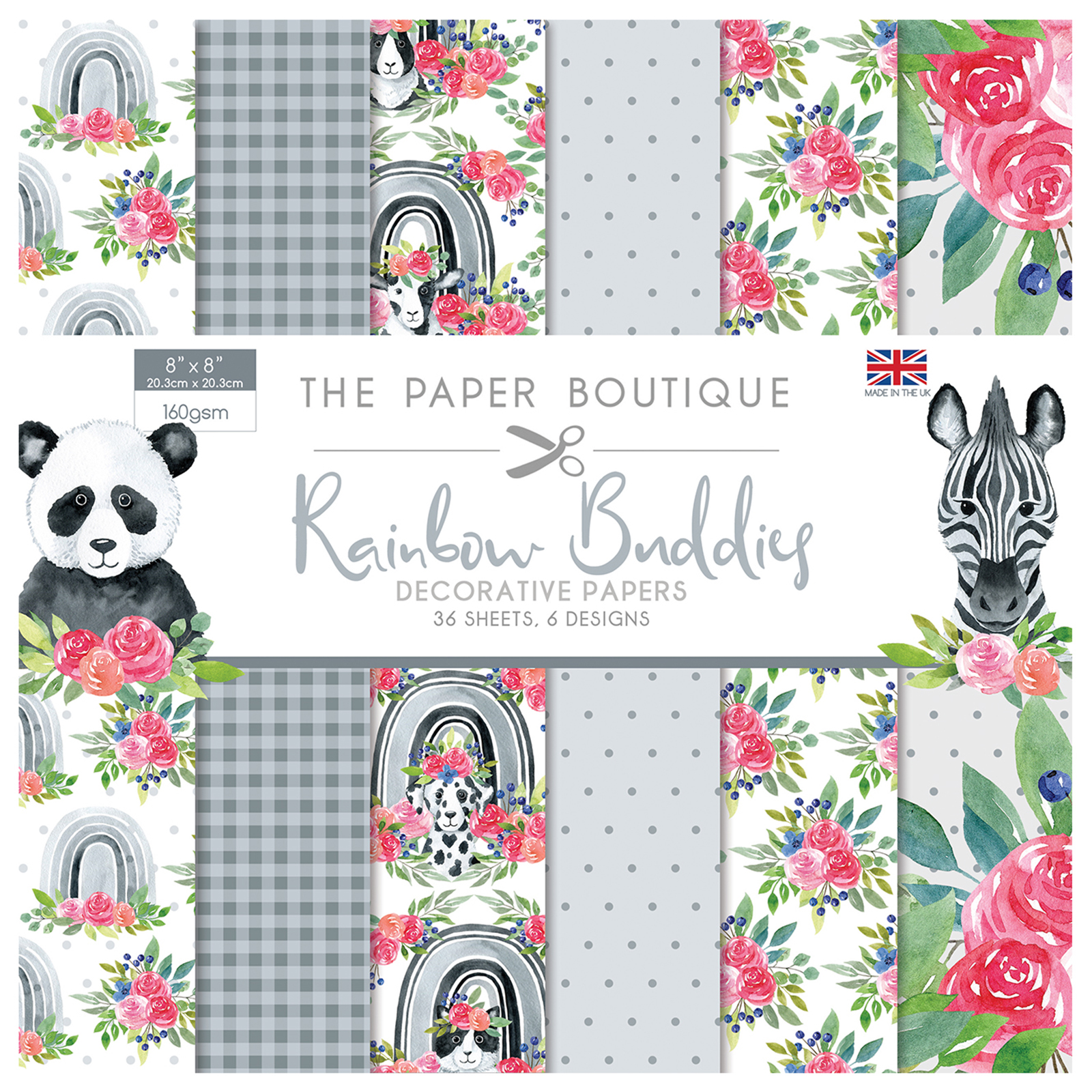 The Paper Boutique • Rainbow buddies paper pad