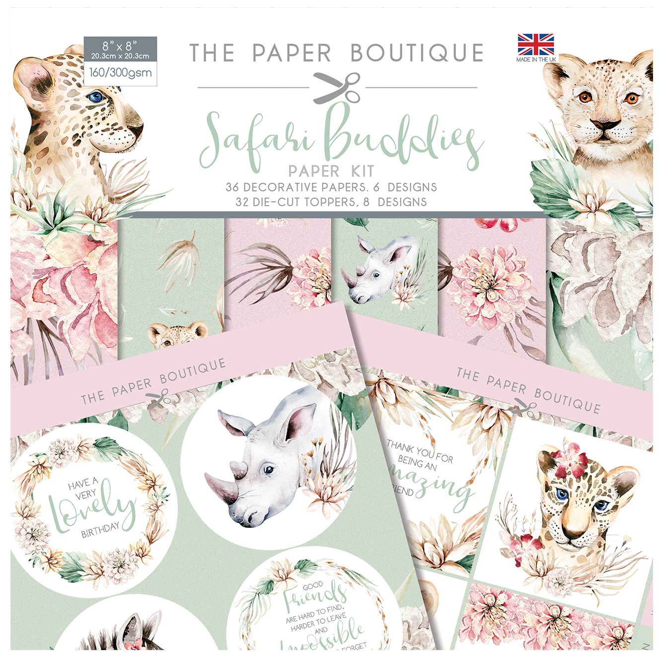 The Paper Boutique • Safari Buddies paper kit
