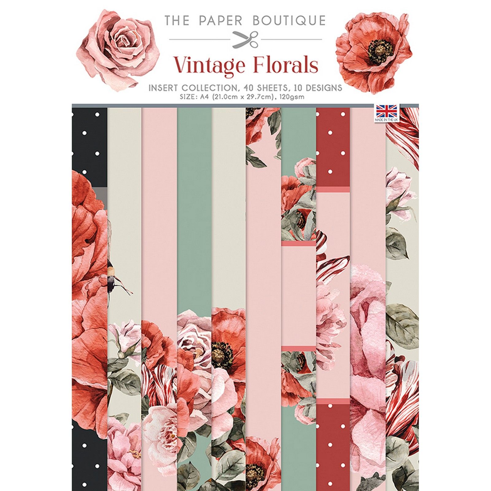 The Paper Boutique • Vintage florals insert collection