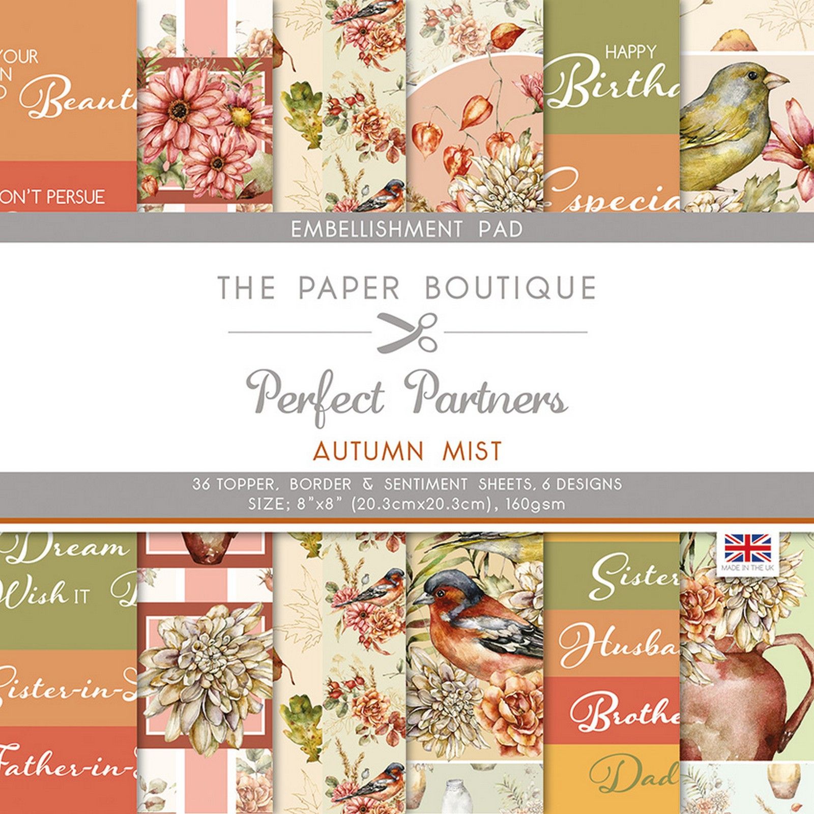 The Paper Boutique • Perfect partners autumn mist Embellishments