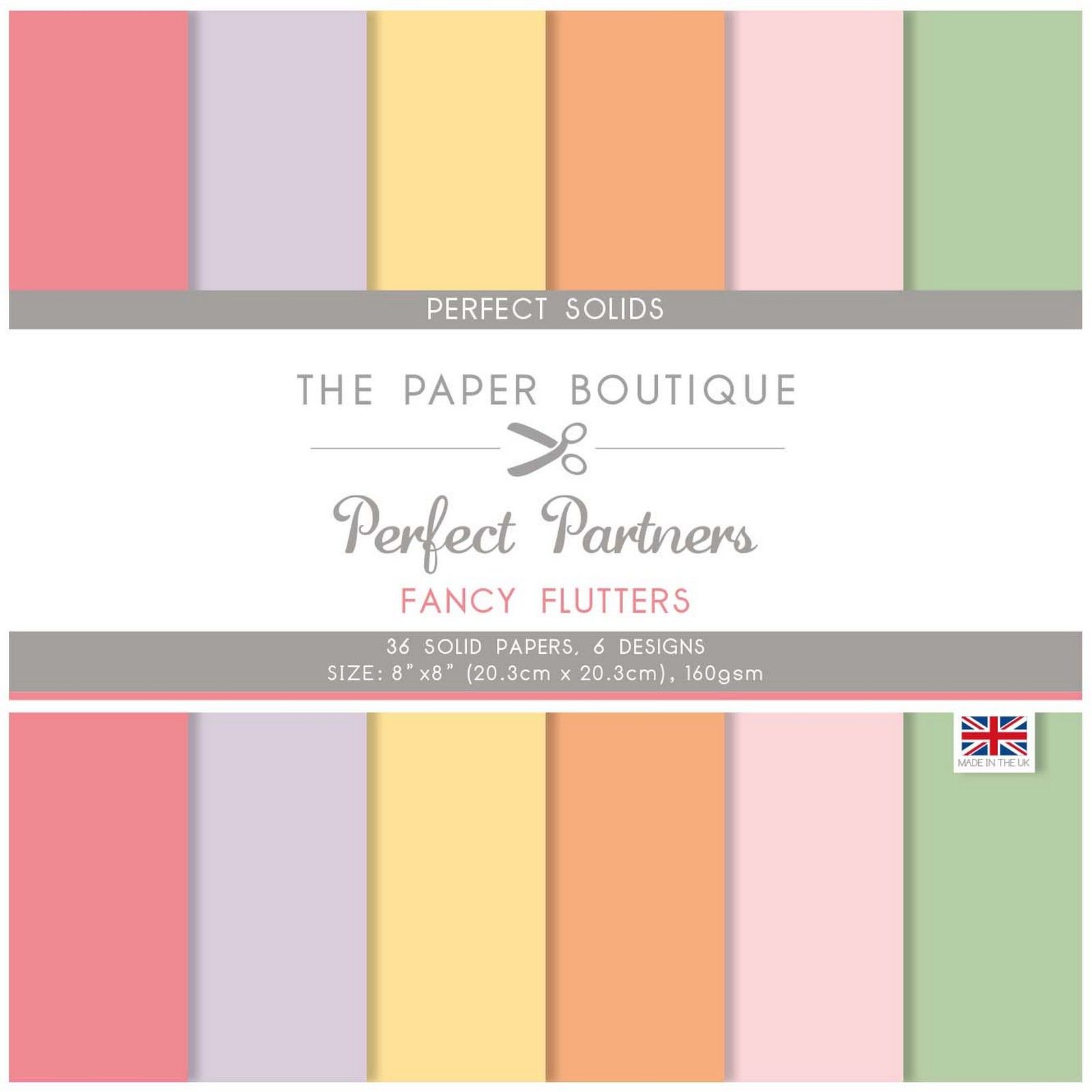 The Paper Boutique • Perfect partners solid papers Fancy flutters