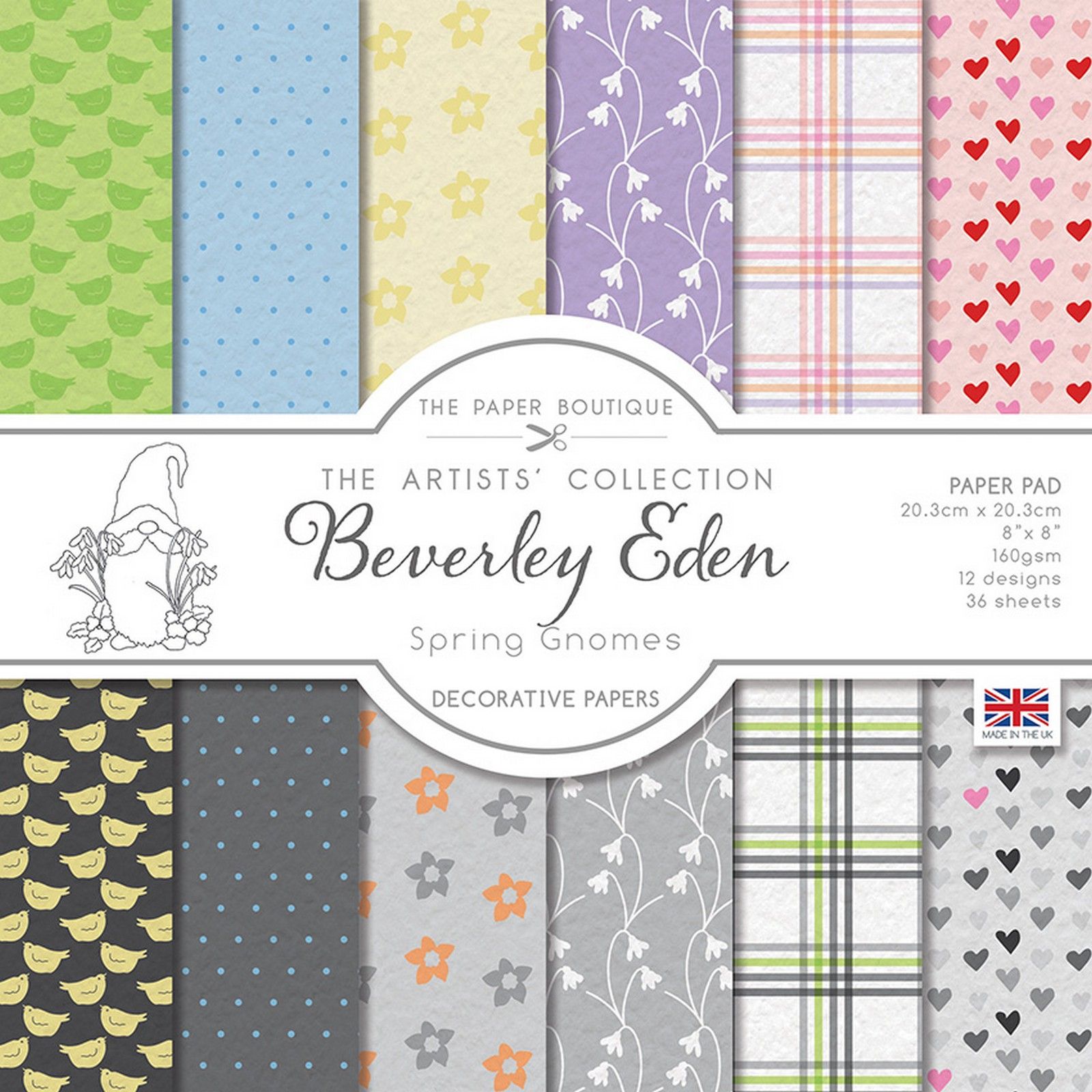 The Paper Boutique • Spring Gnomes Decorative Papers