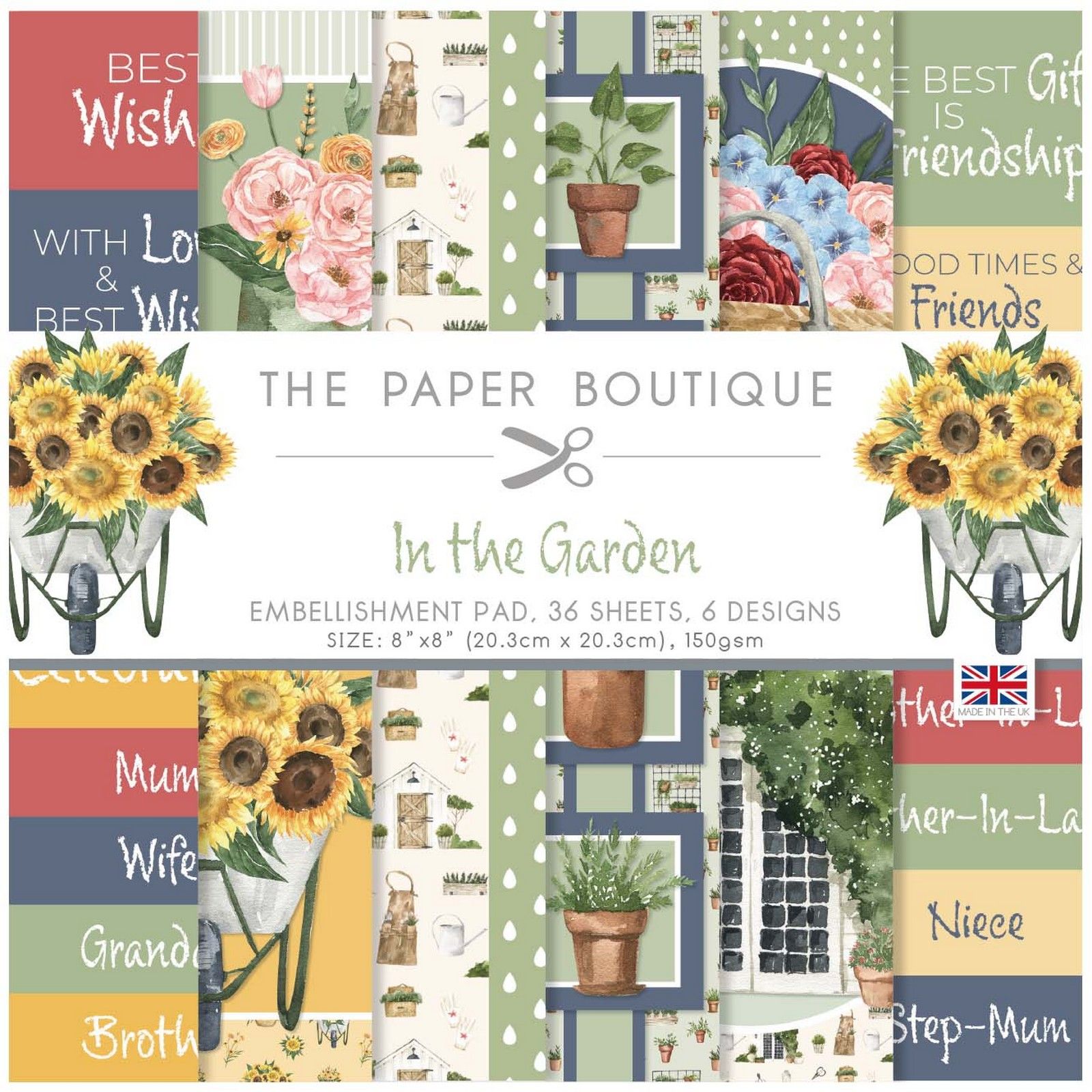 The Paper Boutique • In The Garden Embellishment Pad