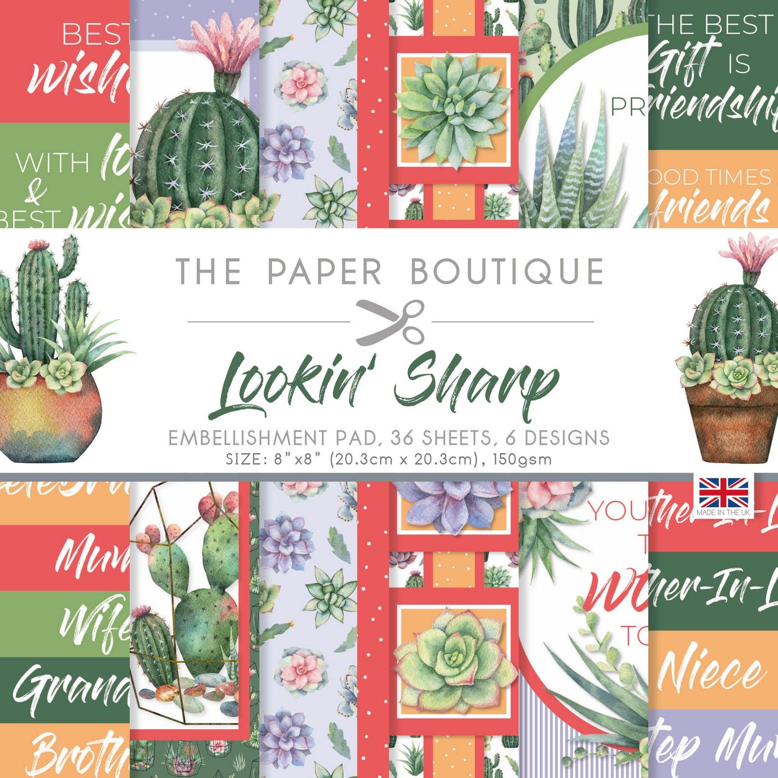 The Paper Boutique • Lookin Sharp Embellishments Pad