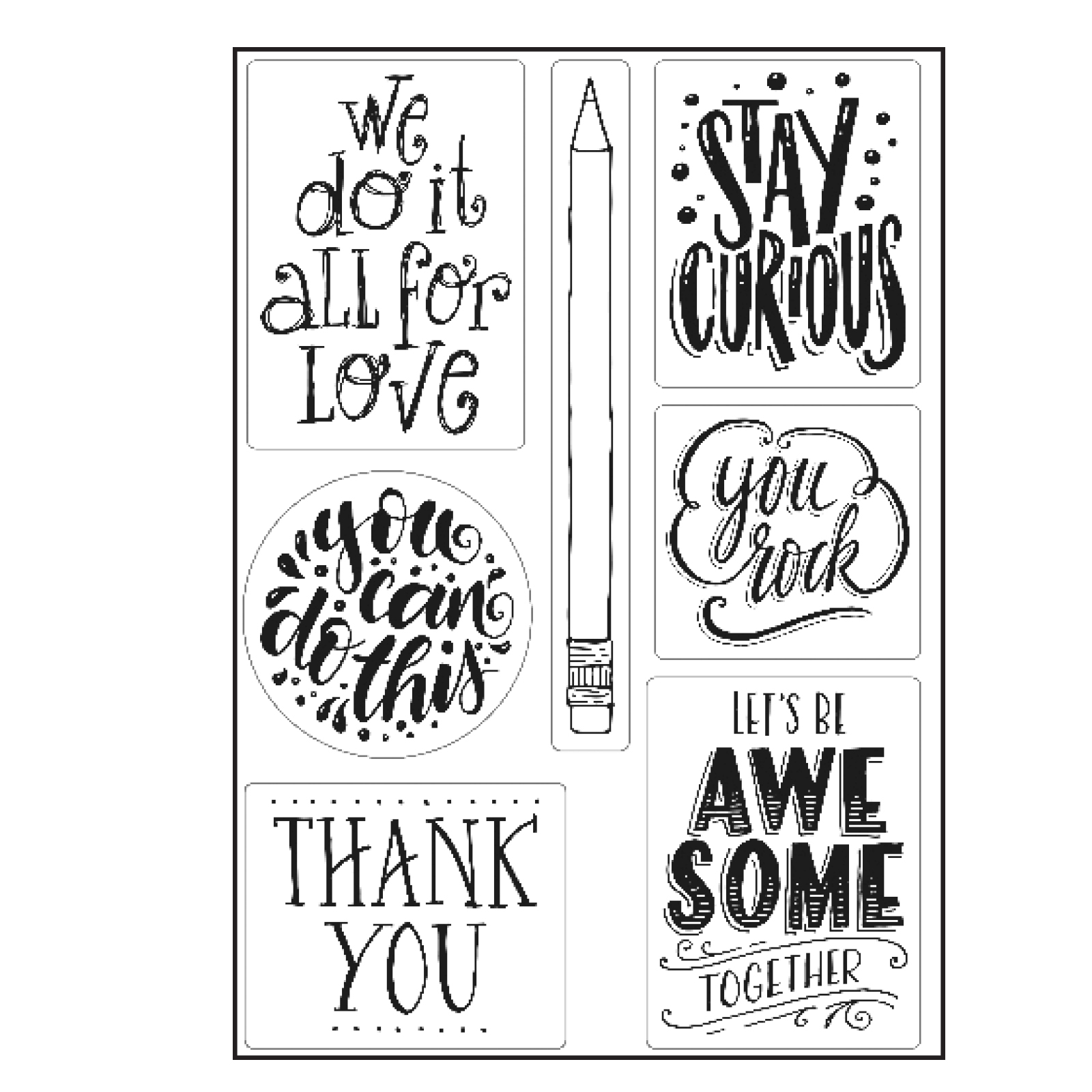 Paperfuel • Clear Stamp A5 Quotes