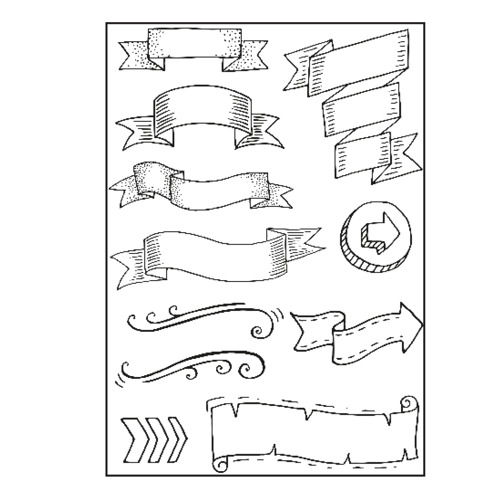 Paperfuel • Clear Stamp A5 Banners