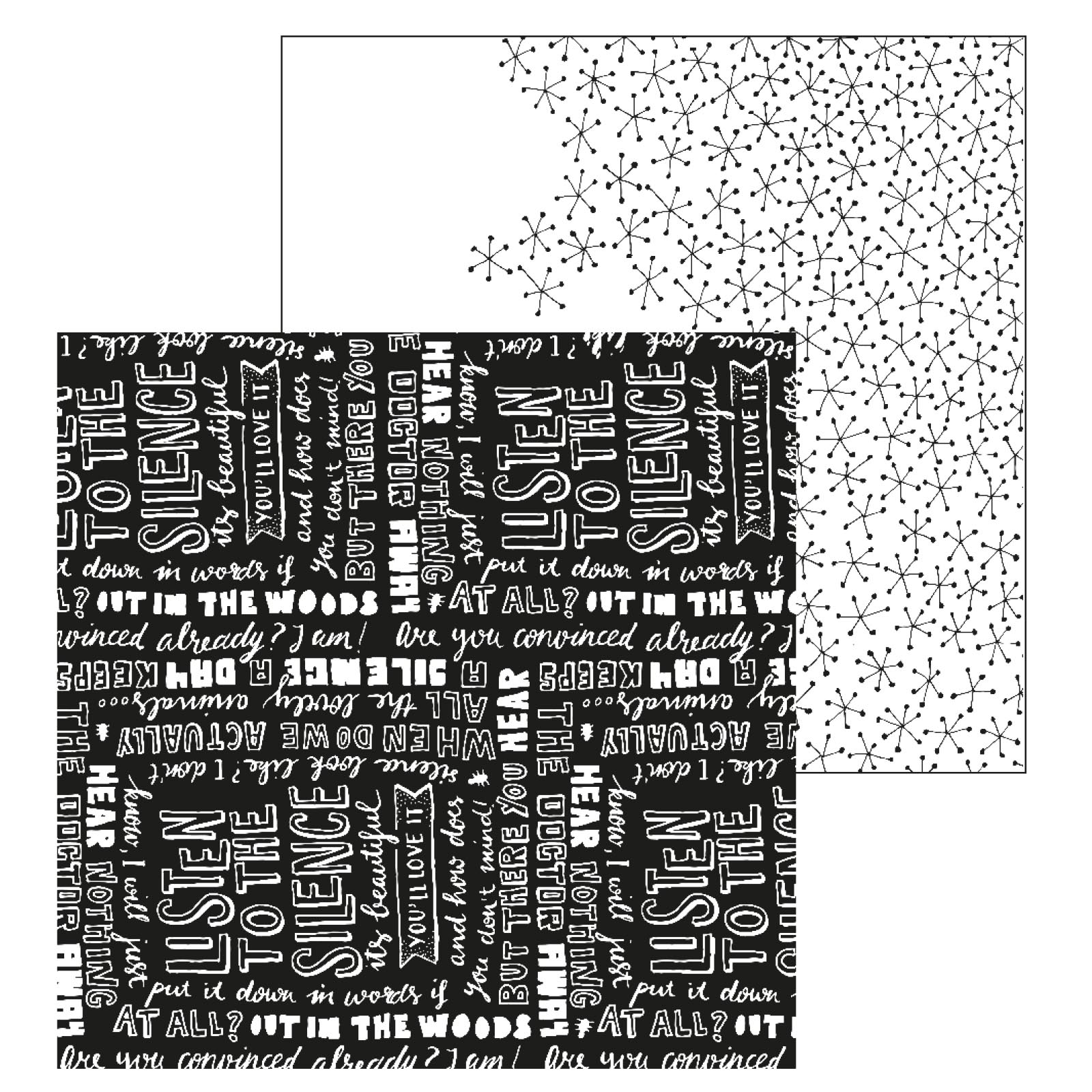 Paperfuel • Scrapbook papier 30,5x30,5cm 200g Silence