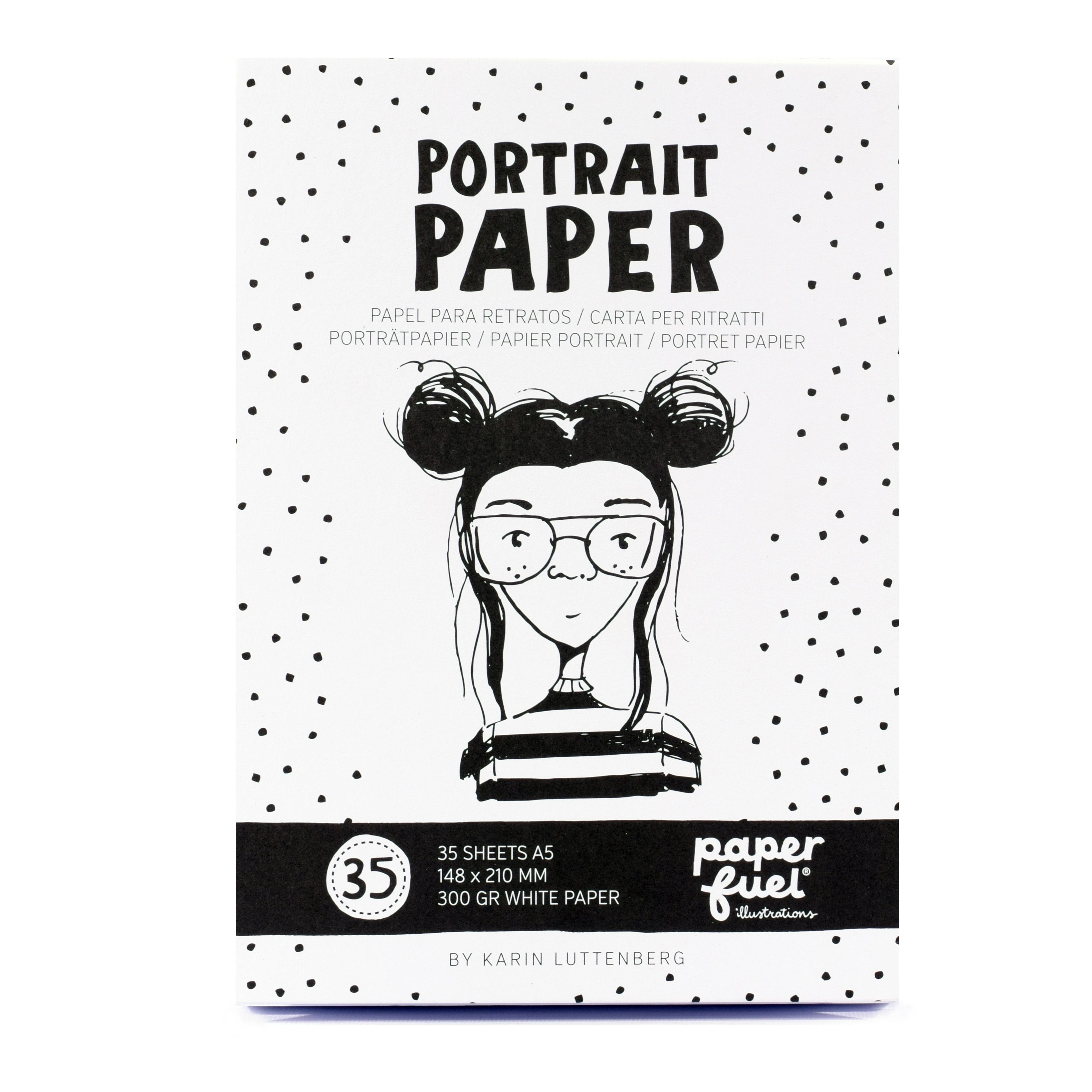 Paperfuel • Porträtpapier DIN A5 35 Blatt Weiß