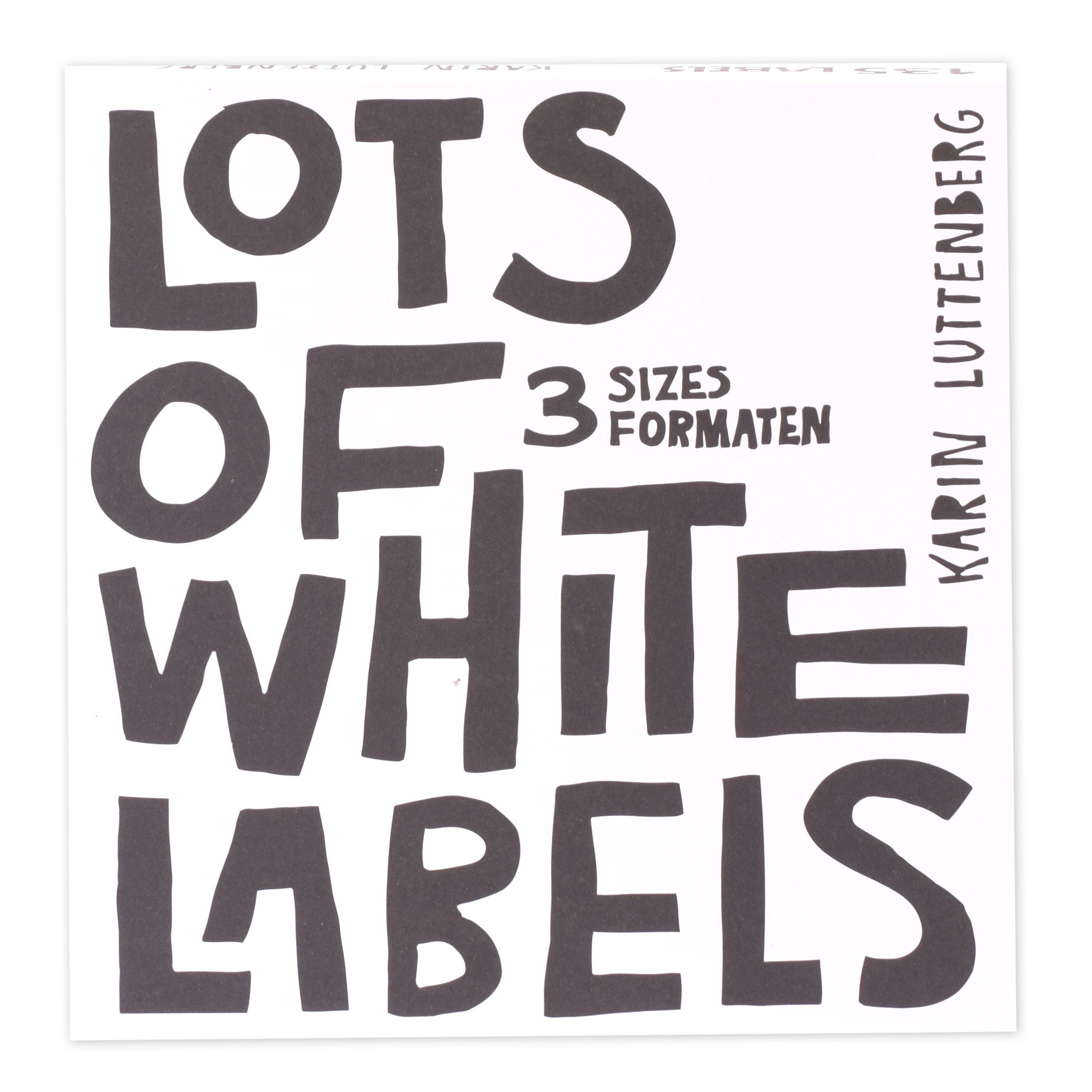 Paperfuel • Bloc d’Étiquettes Lots of White Labels 300g/m² White 135 feuillles