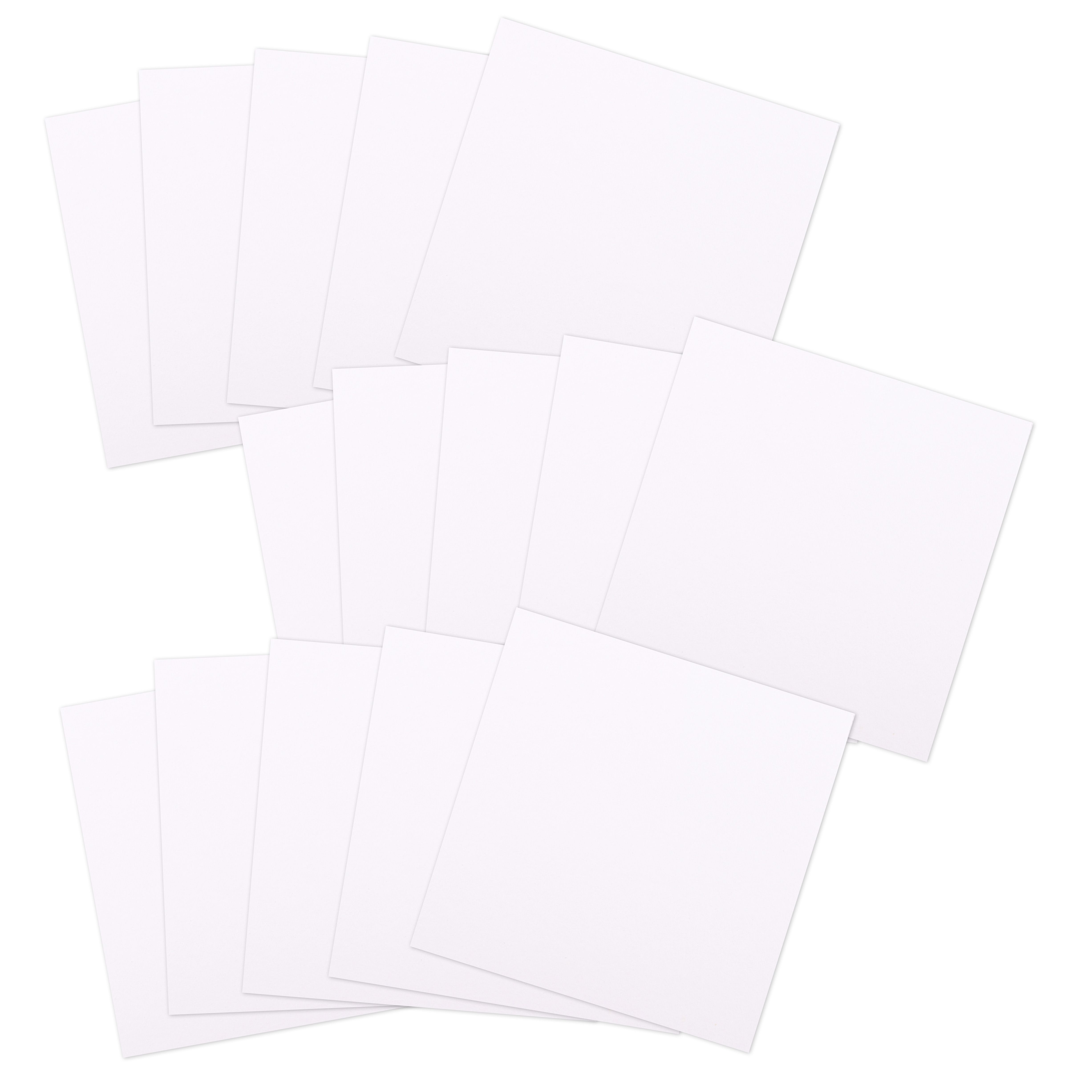 Paperfuel • Papier à dessin 6x6cm 250gsm Blanc 15feuilles 