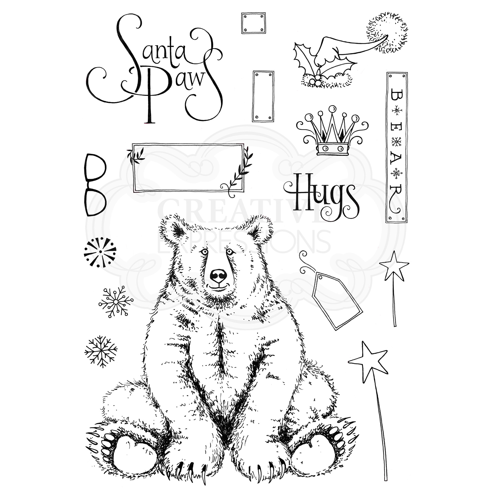 Pink Ink Designs • Sello transparente Bear hugs