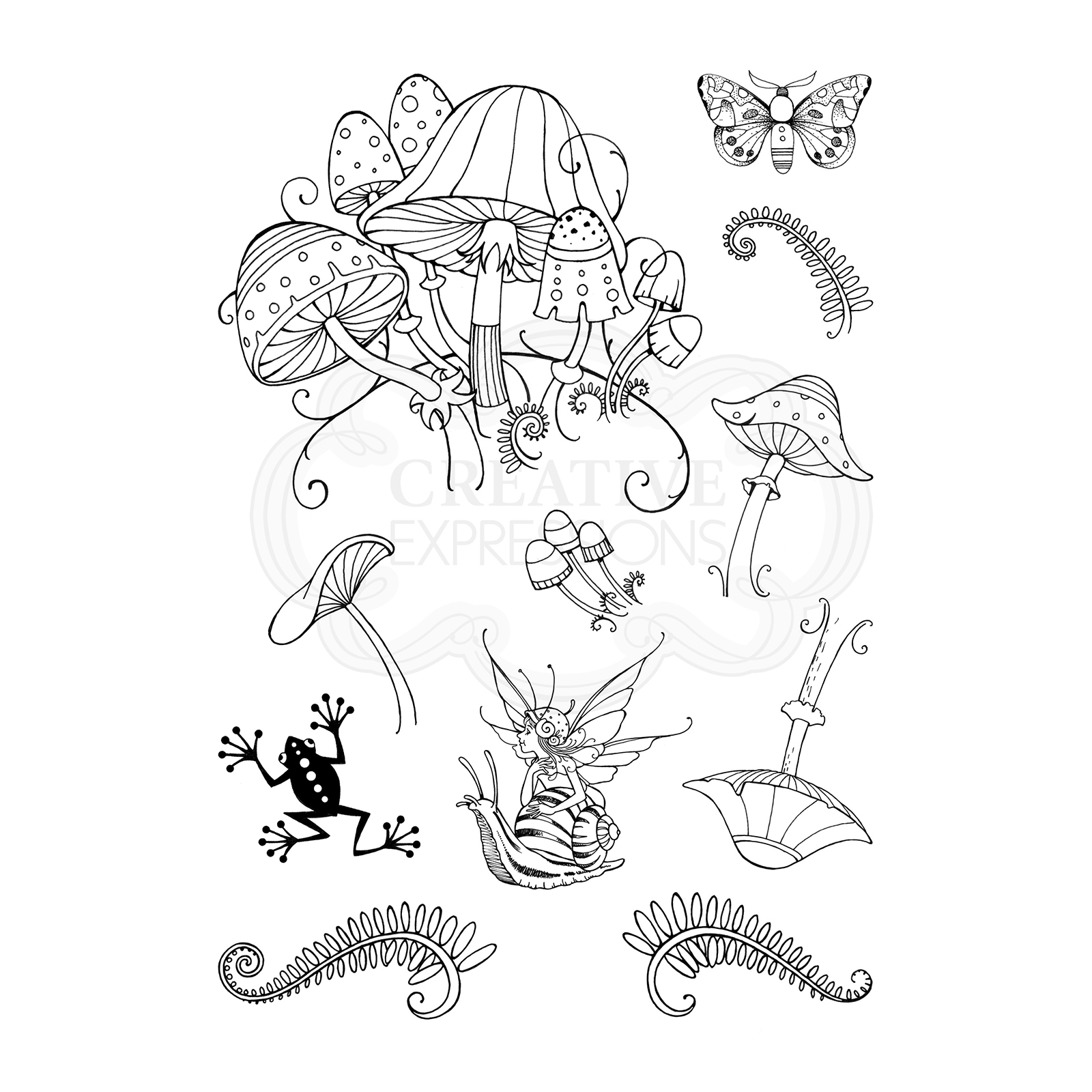 Pink Ink Designs • Clear Stamp Fungi