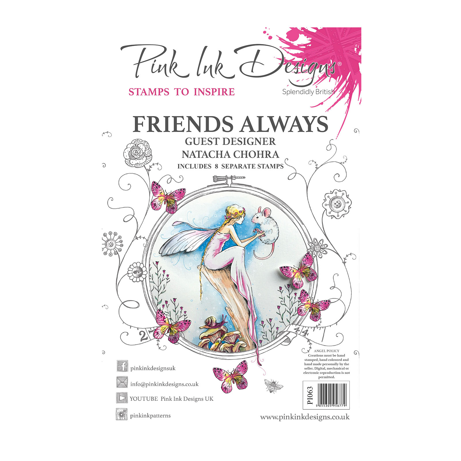 Pink Ink Designs • Timbri in silicone set Friends A5