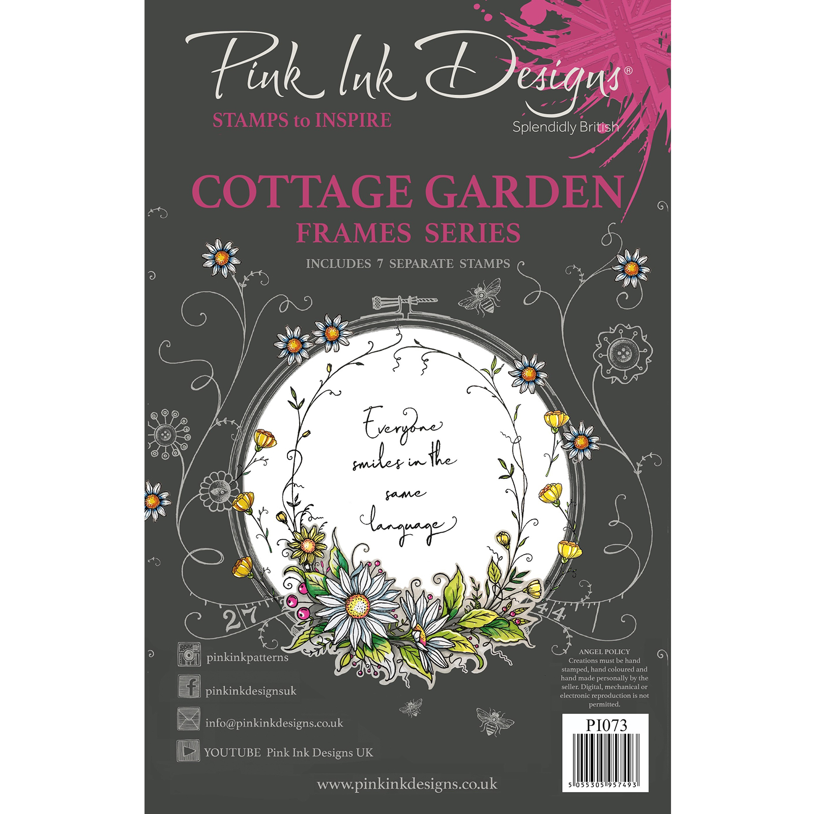 Pink Ink Designs • Sello transparente Cottage garden