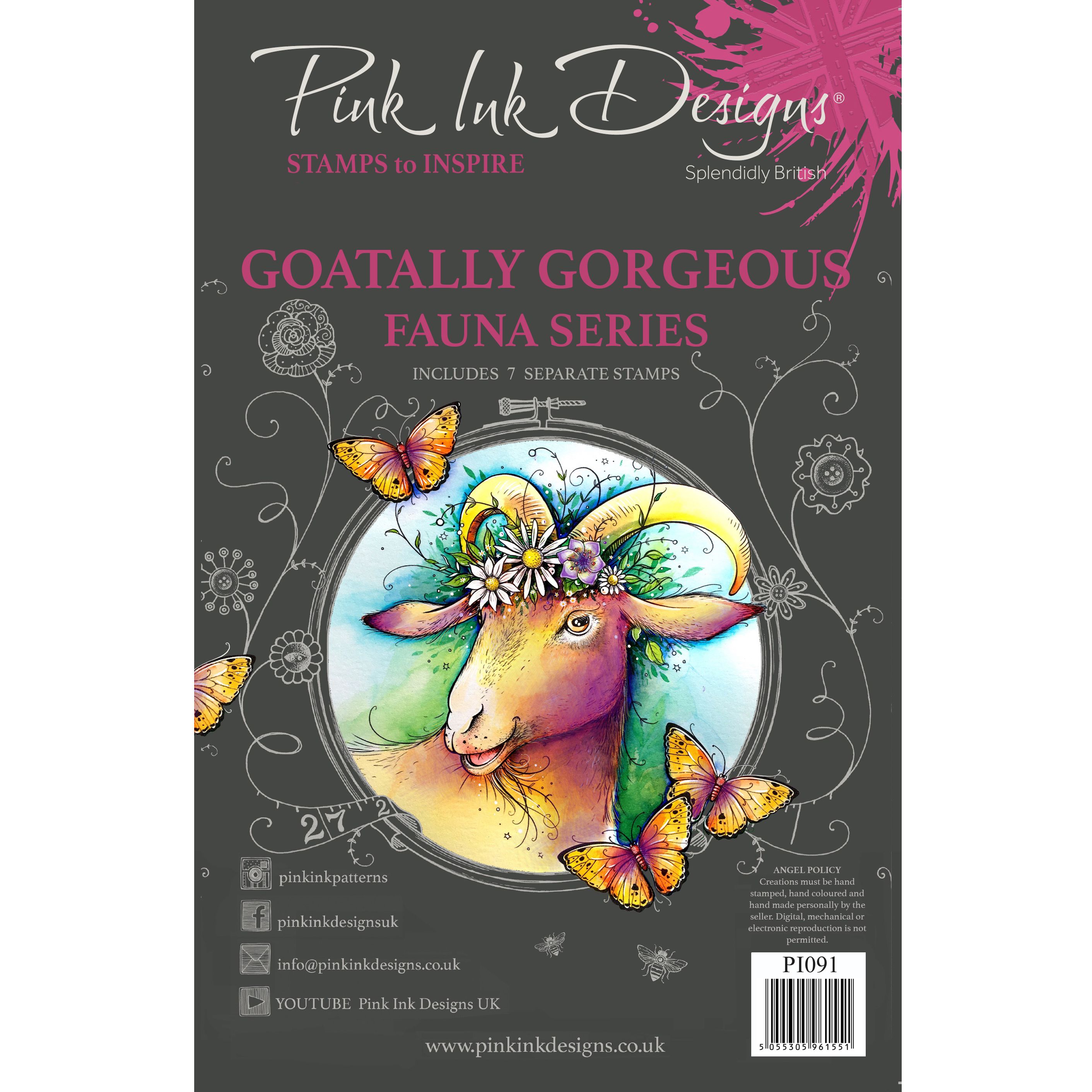 Pink Ink Designs • Clear stamp set Goatally gorgeous