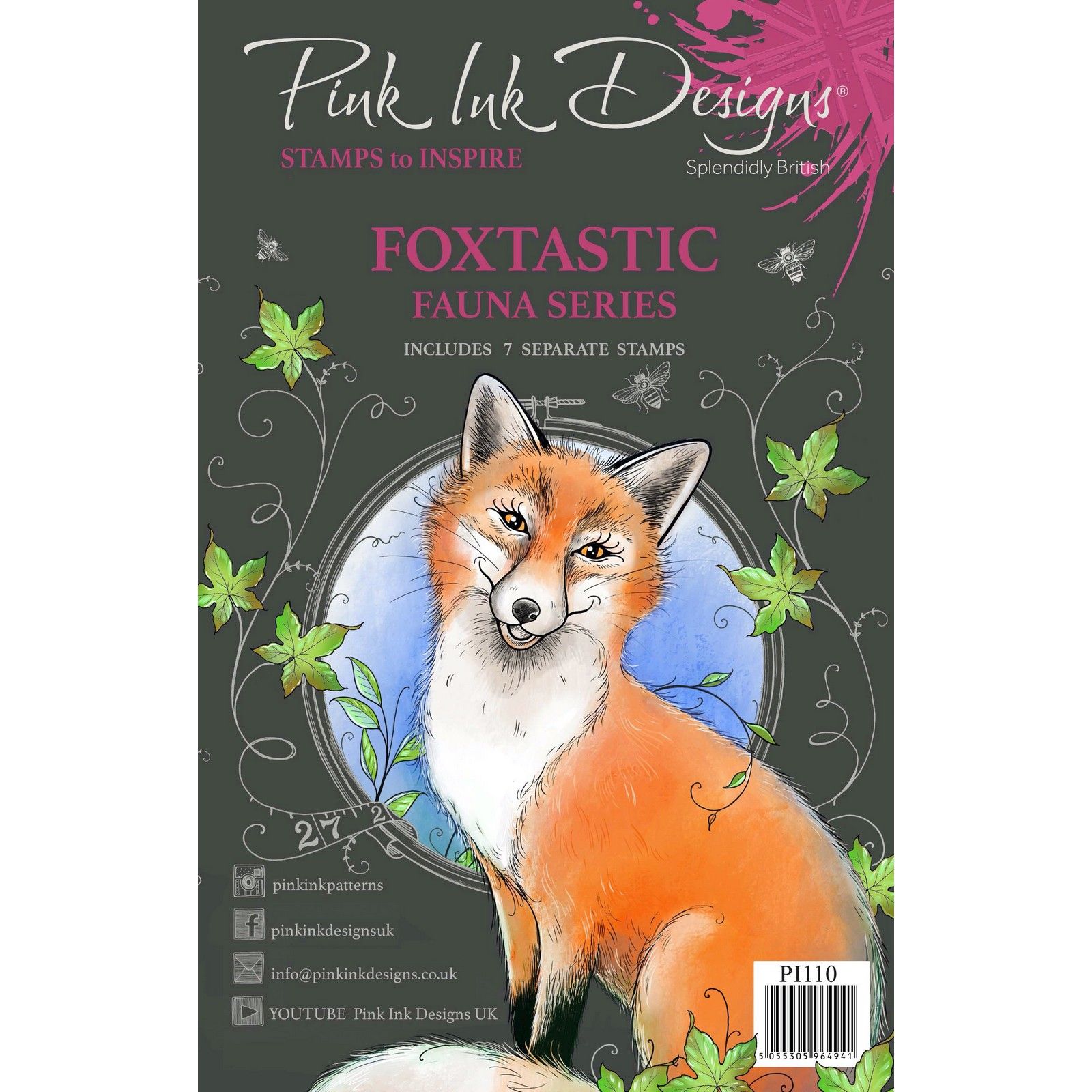 Pink Ink Designs • Sello transparente Foxtastic A5