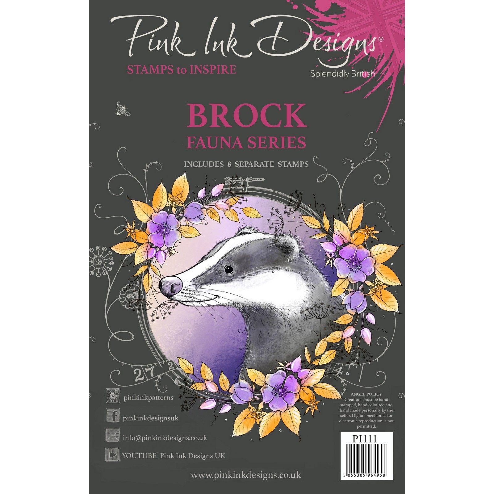 Pink Ink Designs • Sello transparente Brock A5