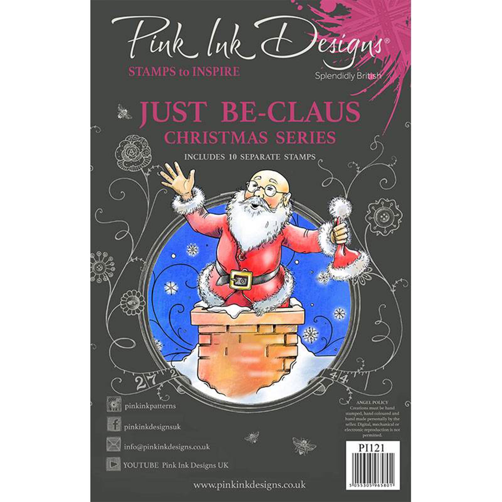 Pink Ink Designs • Clear stempel Just be-claus