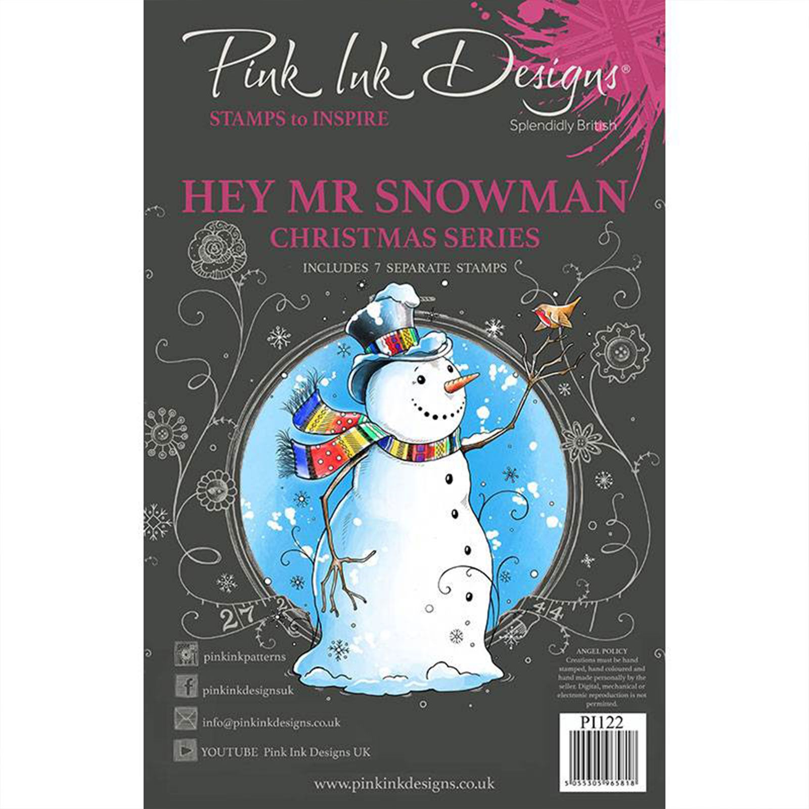 Pink Ink Designs • Sello transparente Hey mr snowman