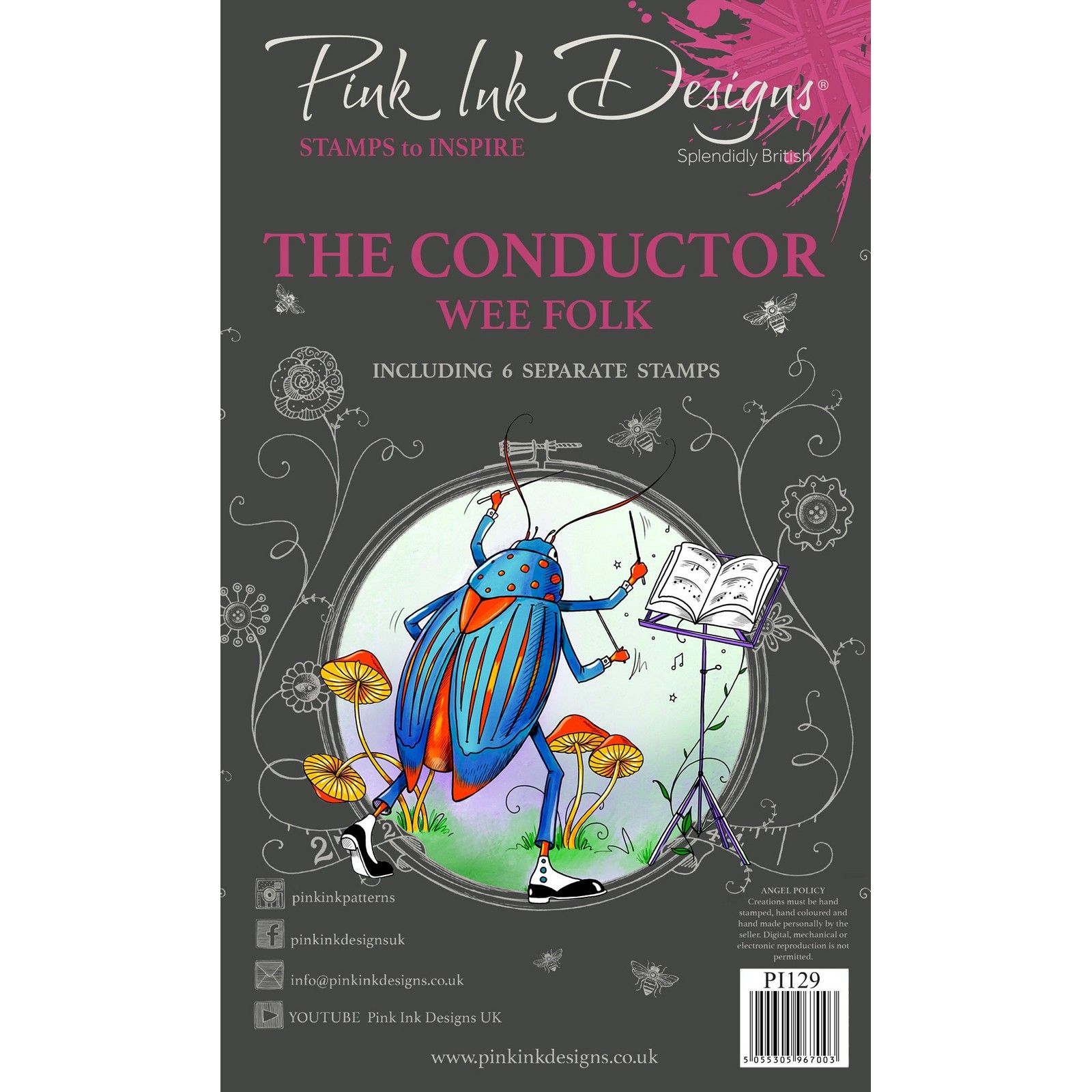 Pink Ink Designs • Wee folk Timbri in silicone set De conducteur