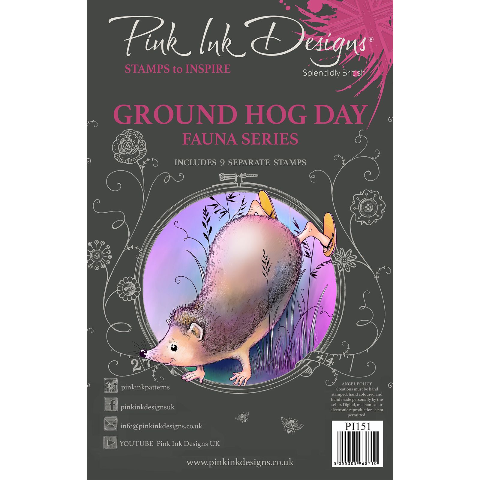 Pink Ink Designs • Clear stamp set Groundhog day