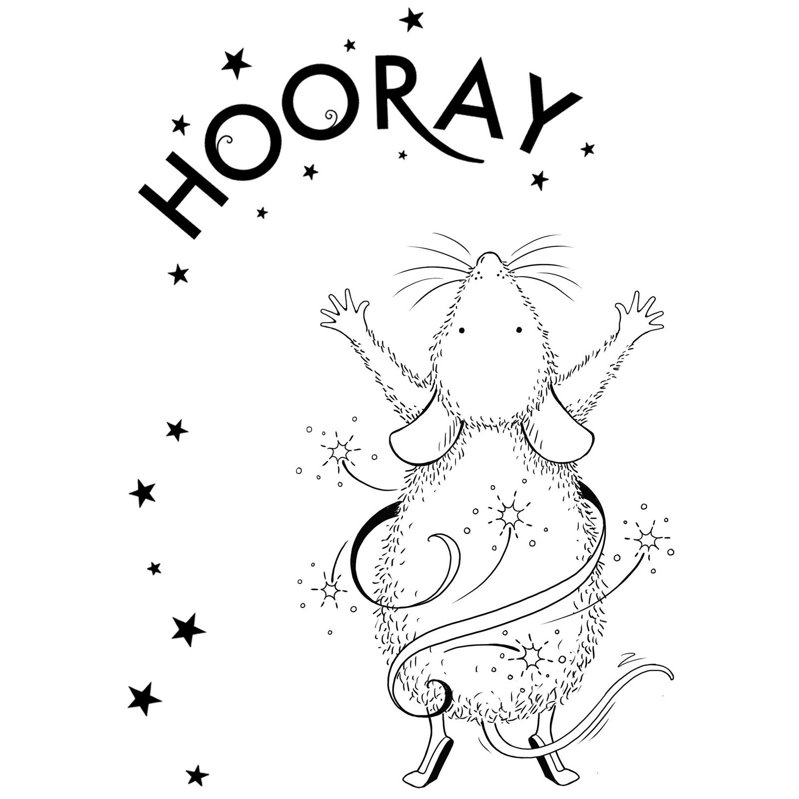 Pink Ink Designs • Clear stempel set Hooray mouse