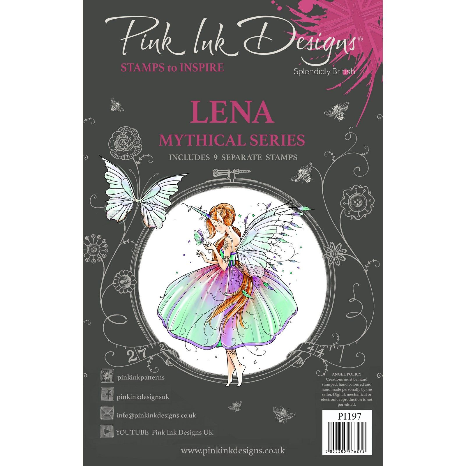 Pink Ink Designs • Mythical Series Clear Stamp Set Lena