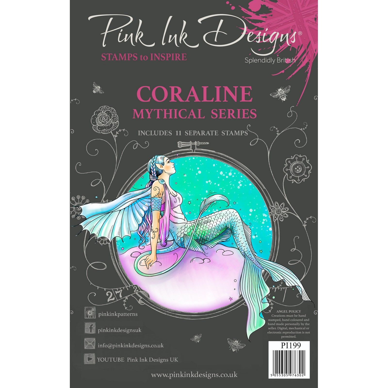 Pink Ink Designs • Mythical Series Clear Stamp Set Coraline