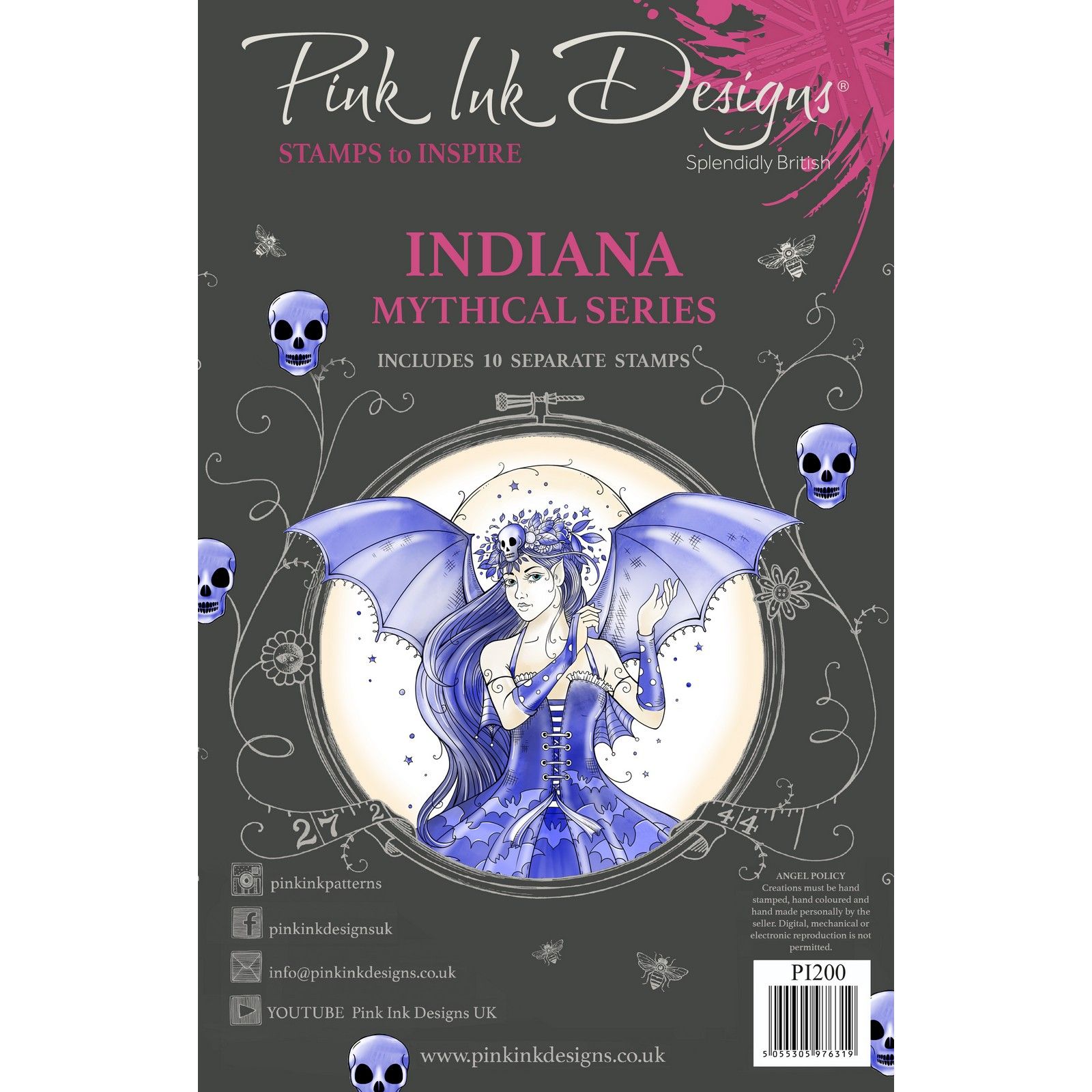 Pink Ink Designs • Mythical Series Clear Stamp Set Indiana