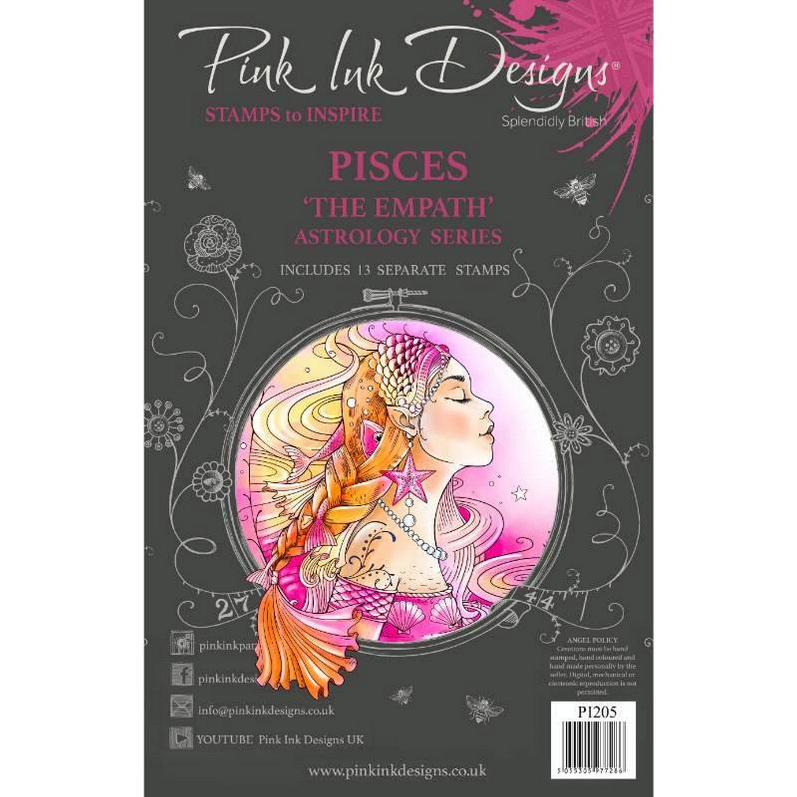 Pink Ink Designs • Astrology Series Clear Stamp Set Pisces The Empath