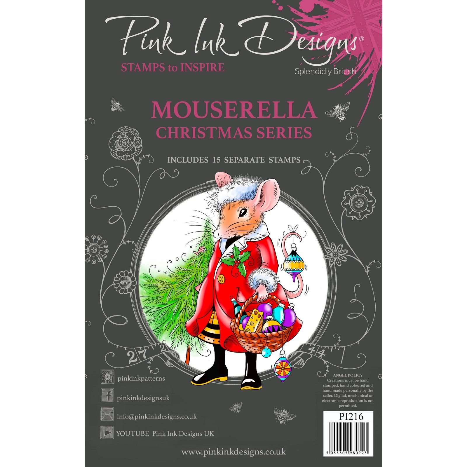 Pink Ink Designs • Christmas Series Clear Stamps Mouserella