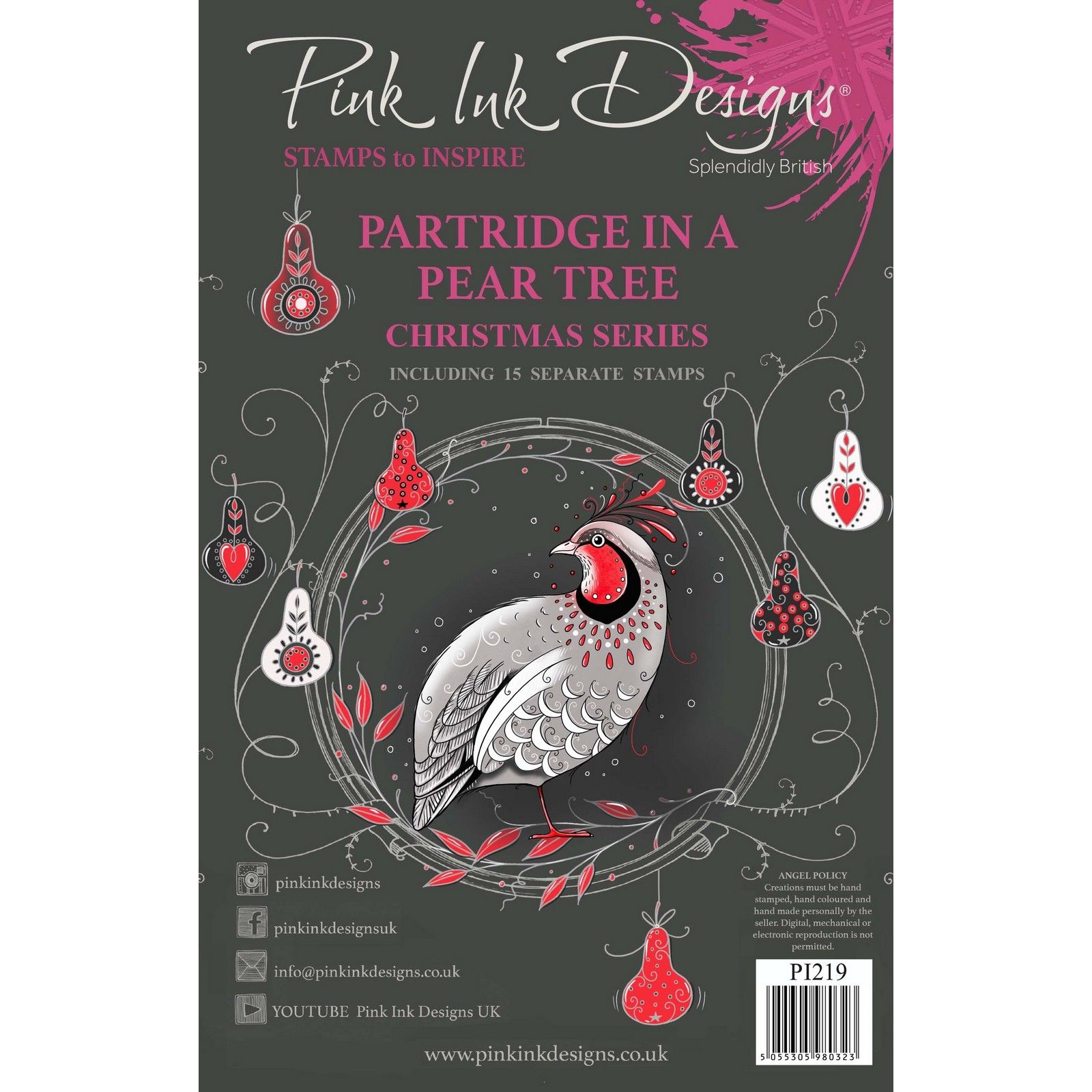 Pink Ink Designs • Christmas Series Sellos Transparentes Partridge In A Pear Tree