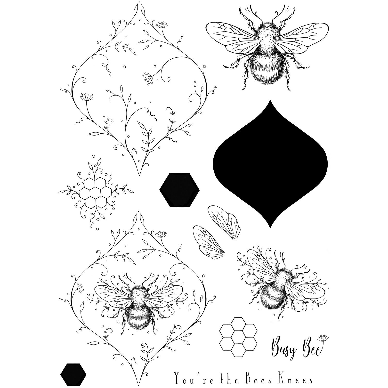 Pink Ink Designs • Wings Series Clear Stamp Set Flight of the Bumblebee