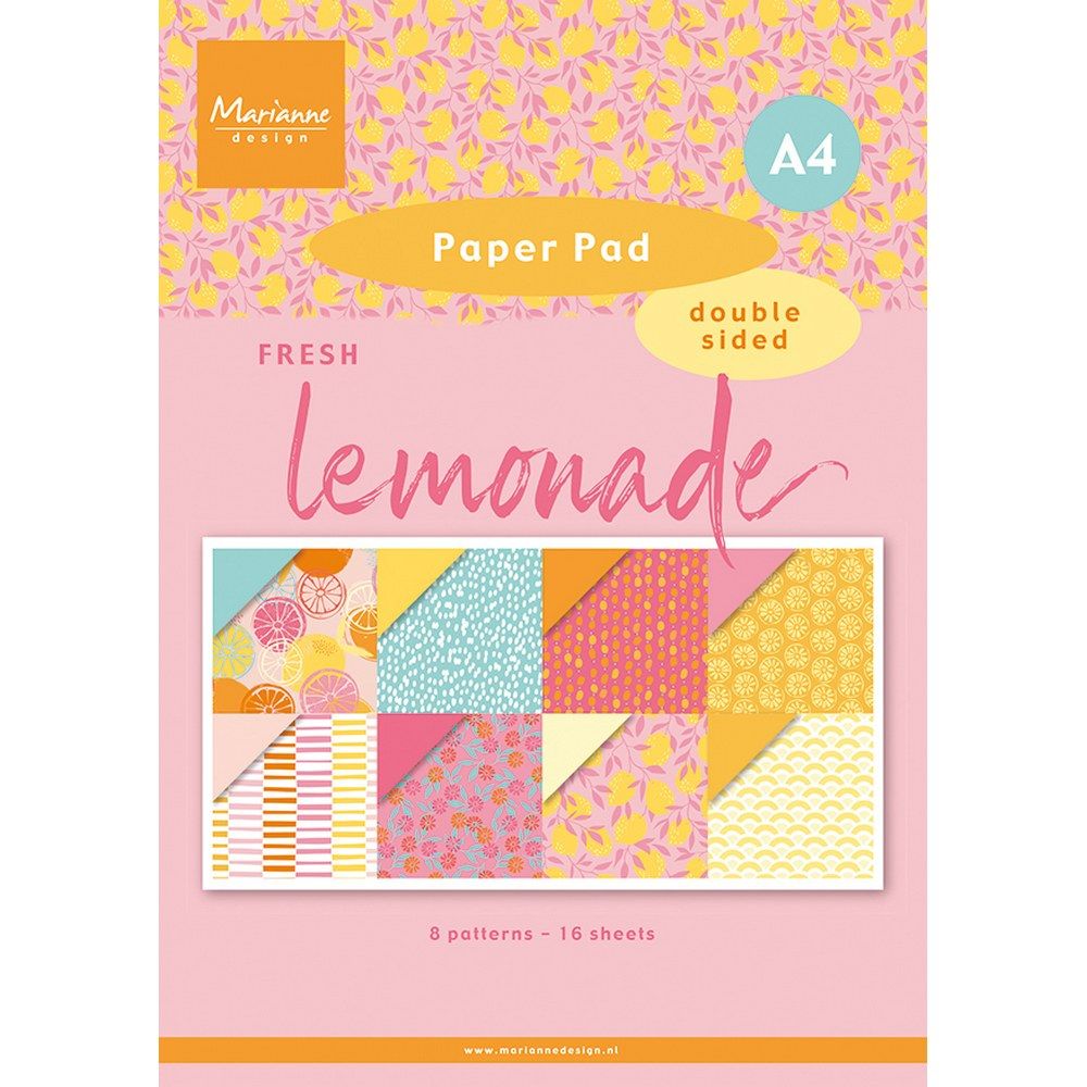 Marianne Design • Paper pad A4 Fresh Lemonade