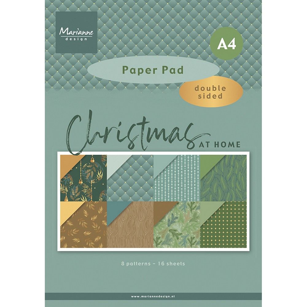 Marianne Design • Paper Pad Christmas at Home - A4