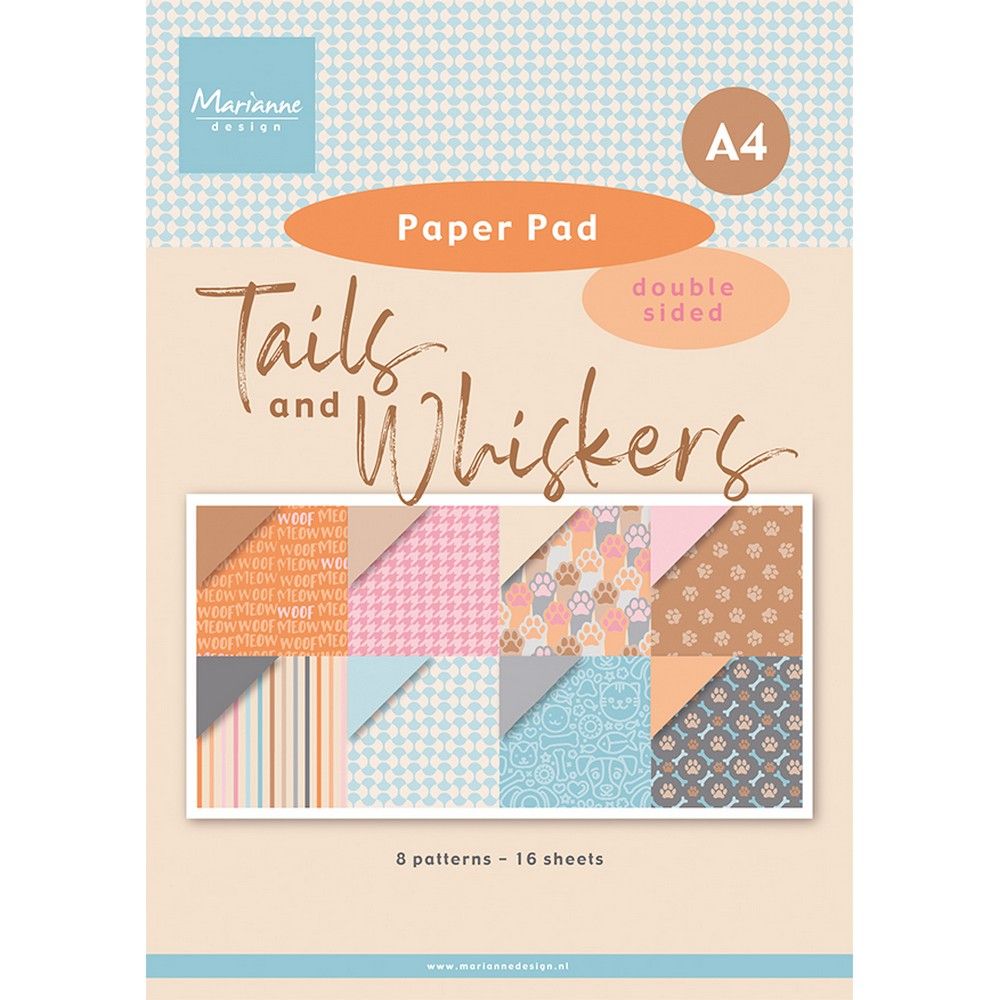 Marianne Design • Paper Pad A4 Tails & Whiskers