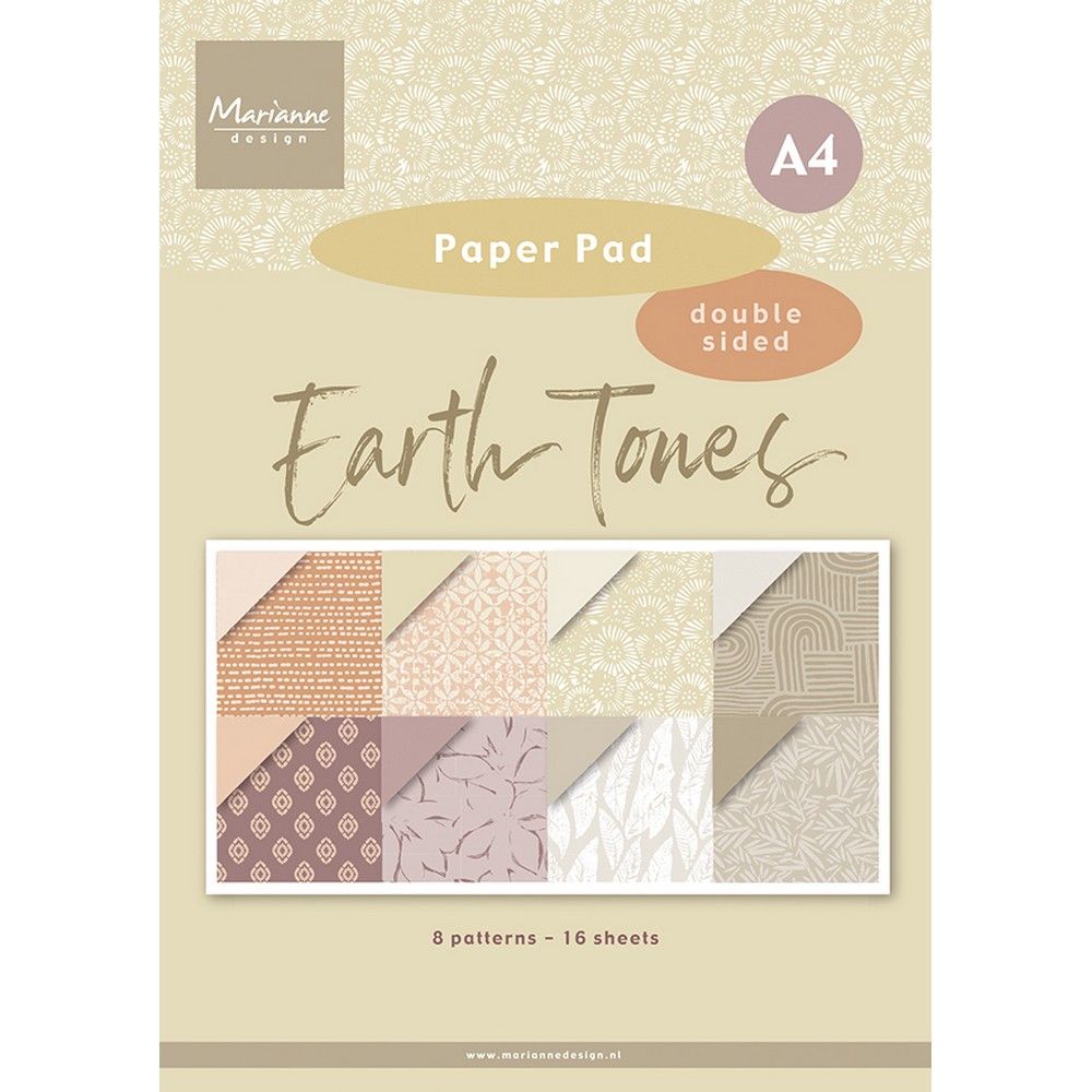 Marianne Design • Paper Pad A4 Earth Tones