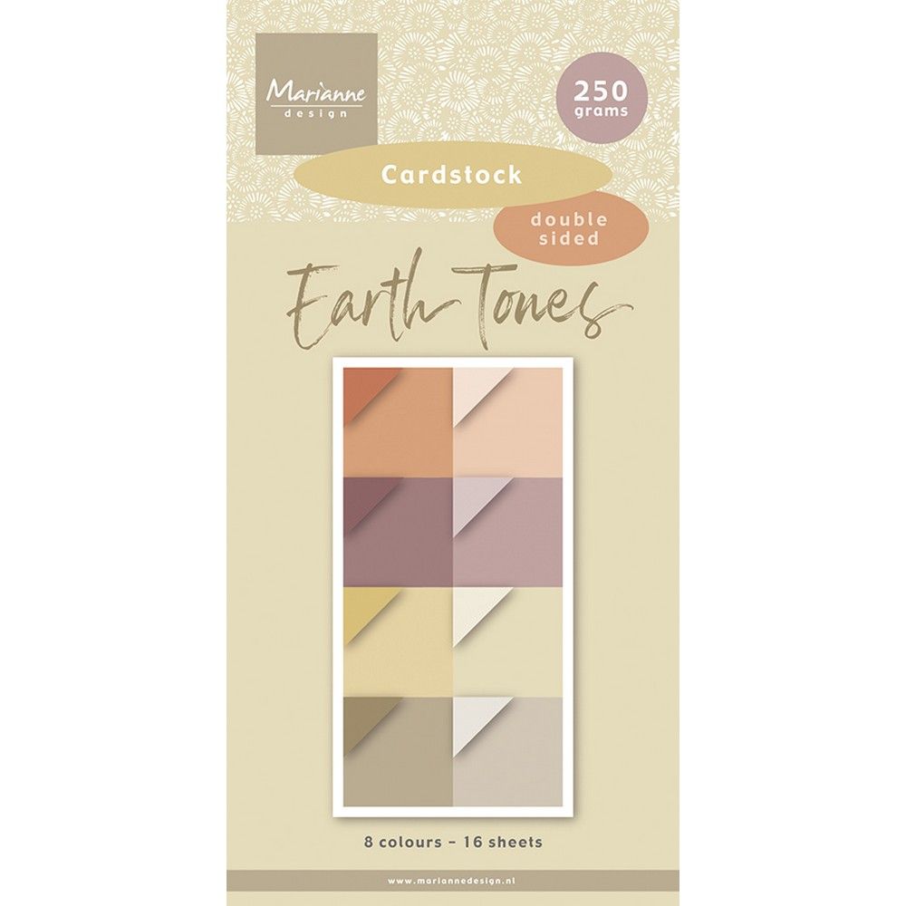 Marianne Design • Paperpad Cardstock Earth Tones