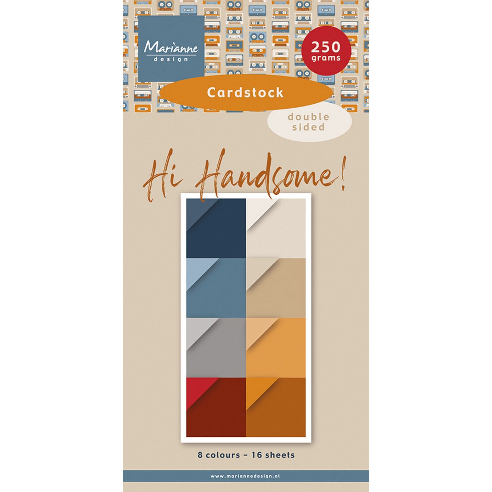 Marianne Design • Cardstock Hi Handsome!