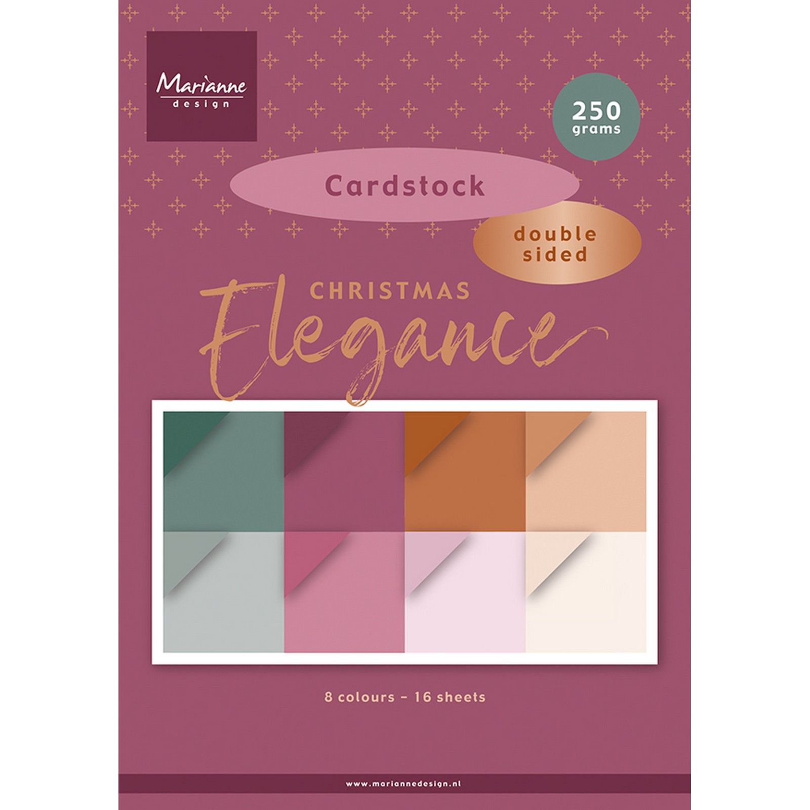 Marianne Design • Papierblok Christmas Elegance Cardstock A4