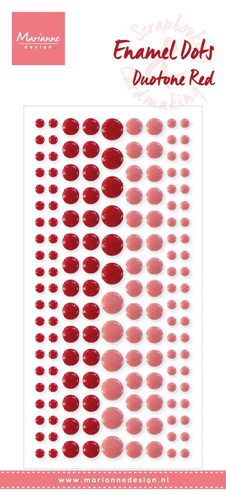 Marianne Design • Decorations Enamel dots - Duotone Red
