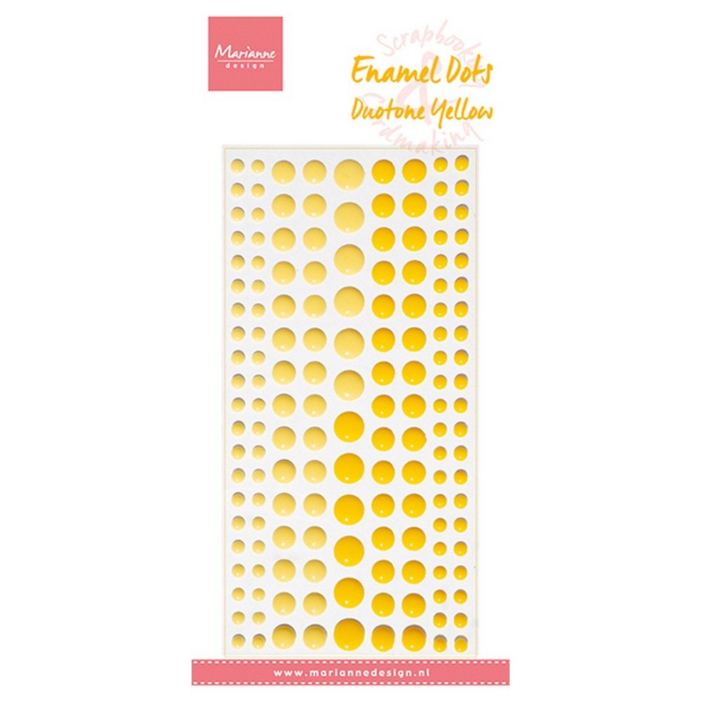 Marianne Design • Decoration Enamel Dots Duotone Yellow