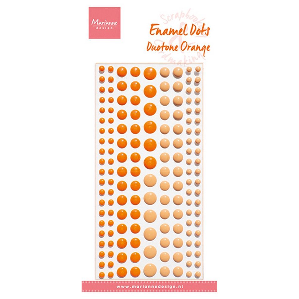 Marianne Design • Decoration Enamel Dots Duotone Orange