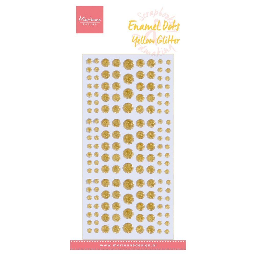 Marianne Design • Enamel Dots Yellow Glitter