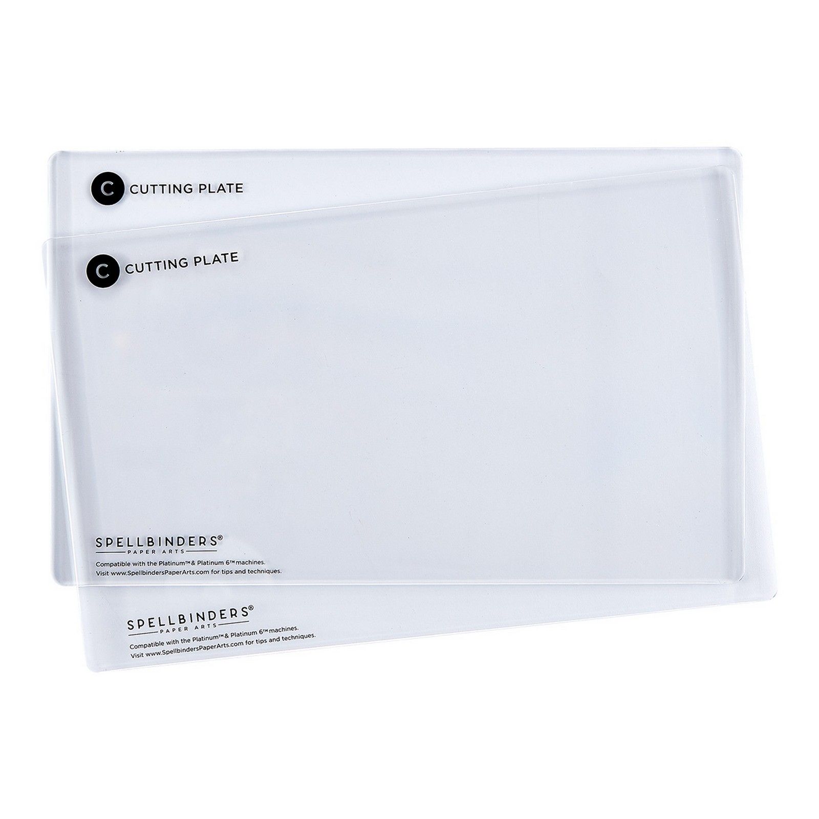 Spellbinders • Schneidplatten Extended (C) 24,4x15,4cm Transparent 2St.