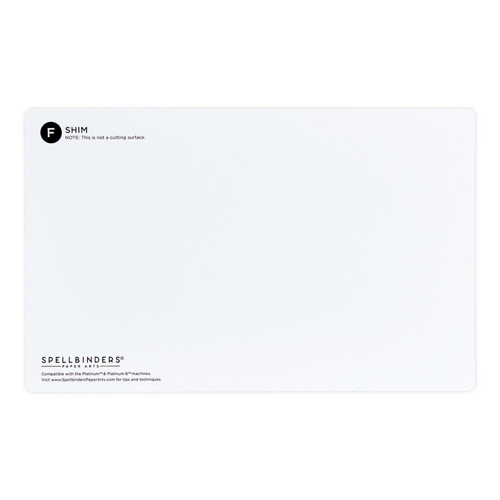 Spellbinders • Pack de Placas Mylar 24,4x15,4cm Blanco 2uds