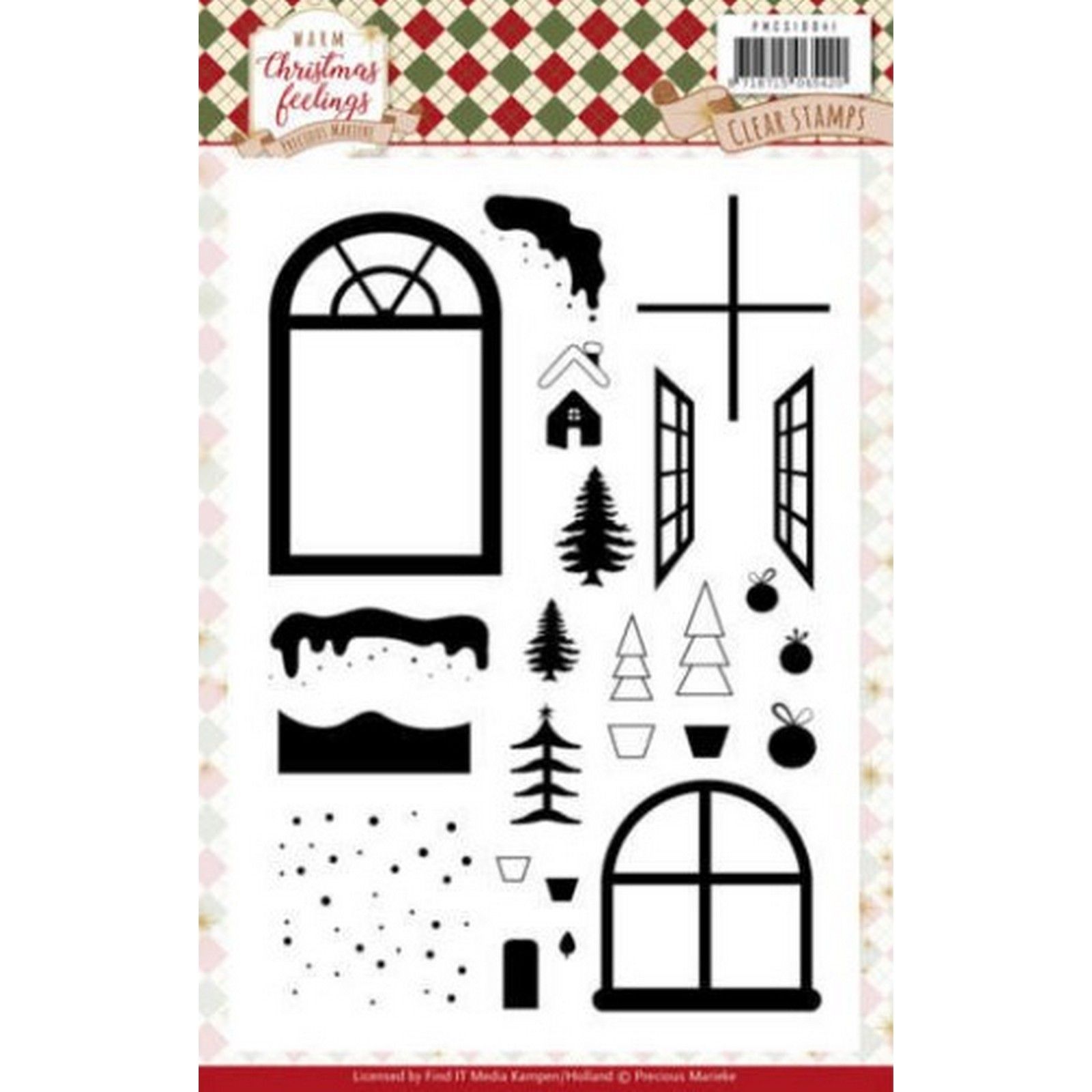 Nellie's Choice • Clear Stamps Precious Marieke Warm Christmas Feelings