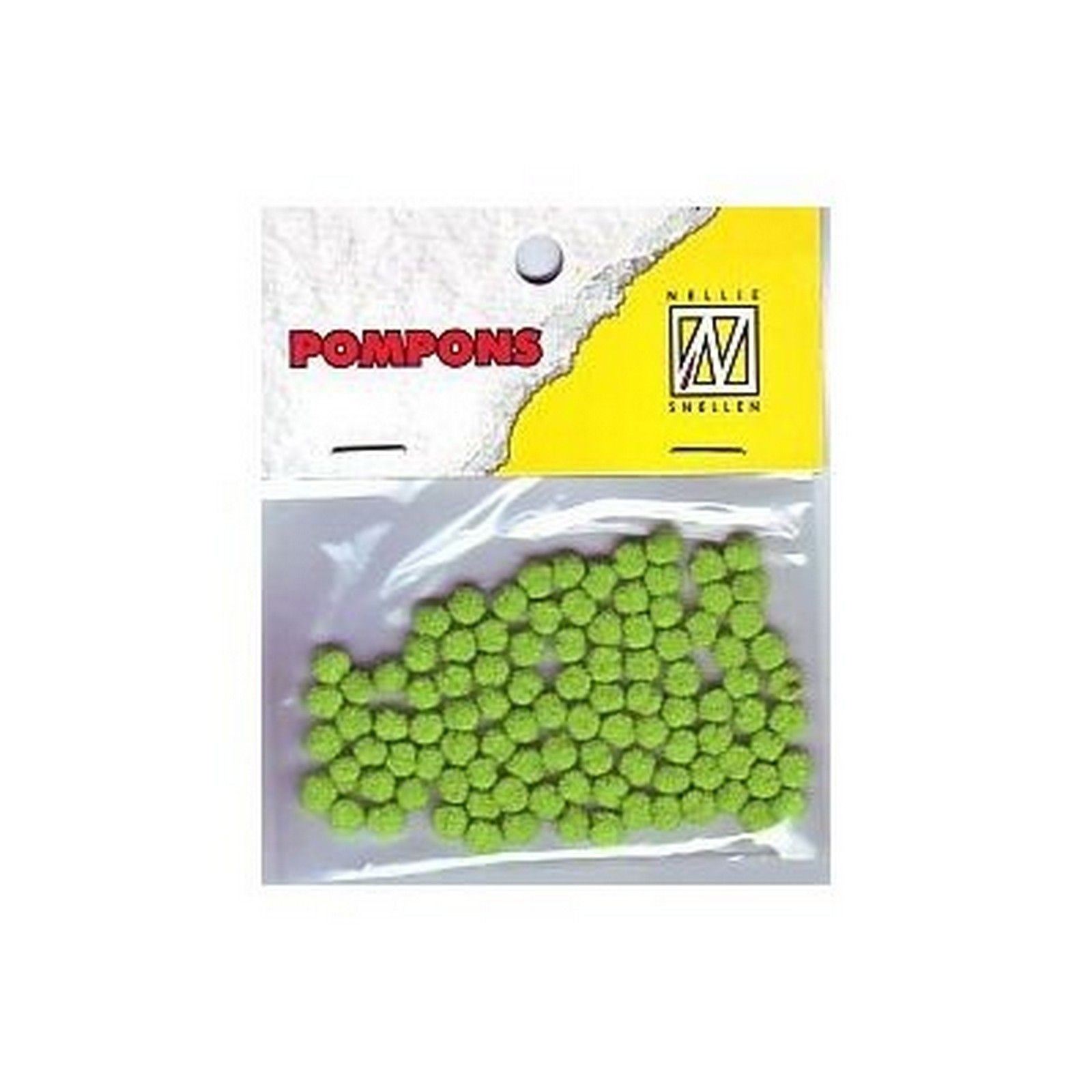 Nellie's Choice • Pompoms Mini 3mm 100stuks/pkg Col. 11 Lime Green