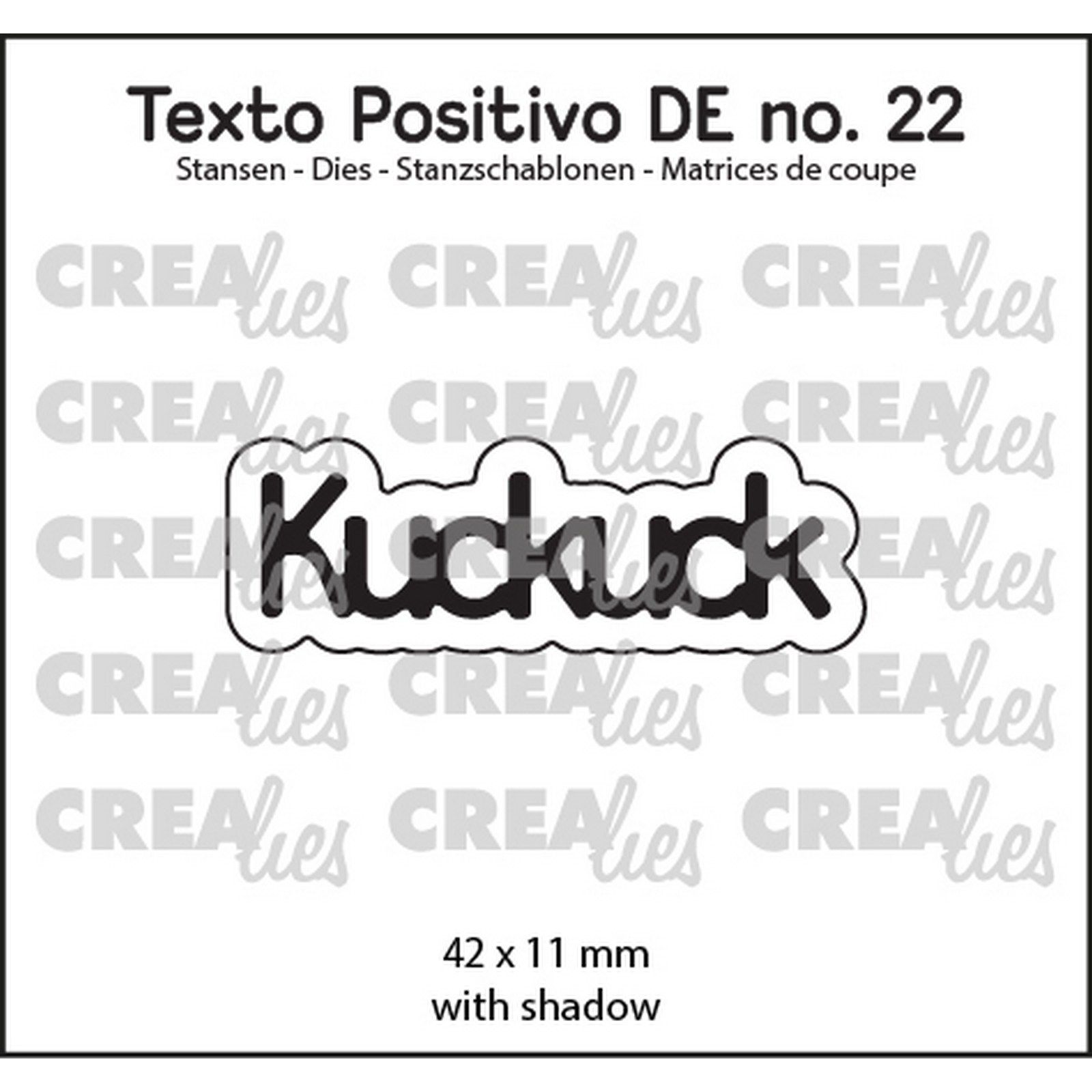 Crealies • Texto Positivo DE Dies Kuckuck