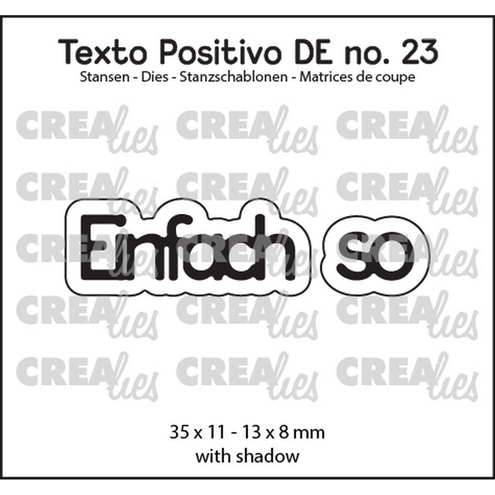 Crealies • Texto Positivo Einfach so